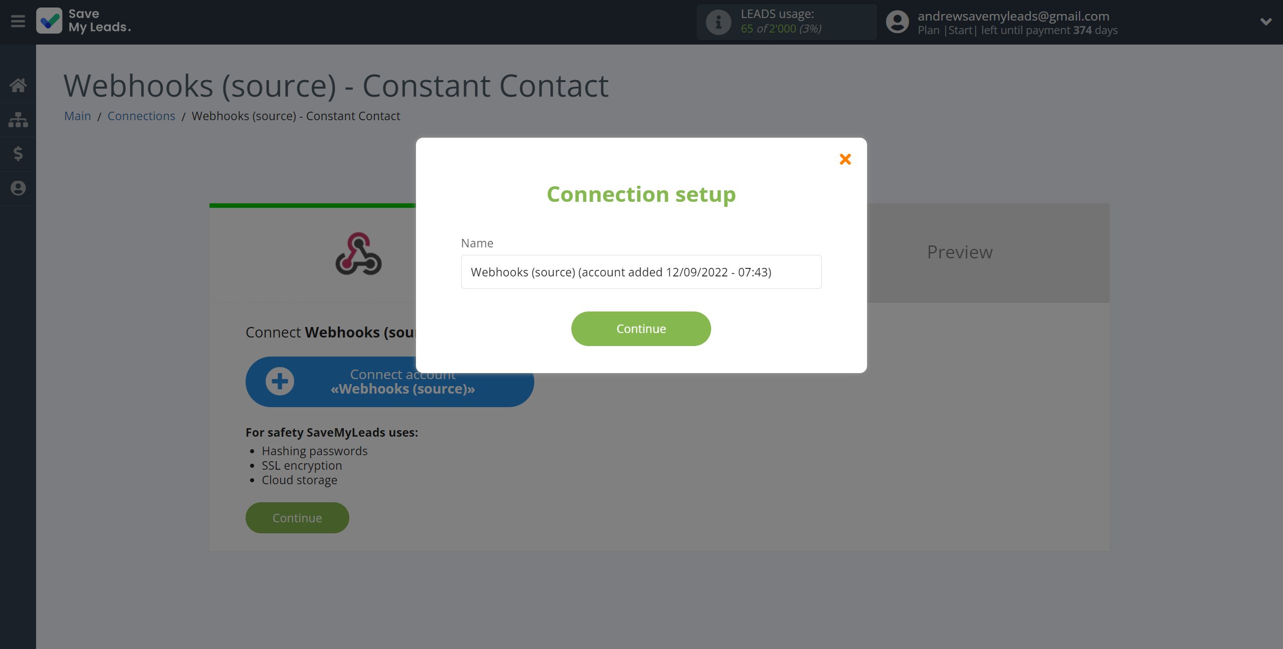 How to Connect Webhooks with Constant Contact | Data Source account connection How to Connect Webhooks with Constant Contact | Data Source account connection