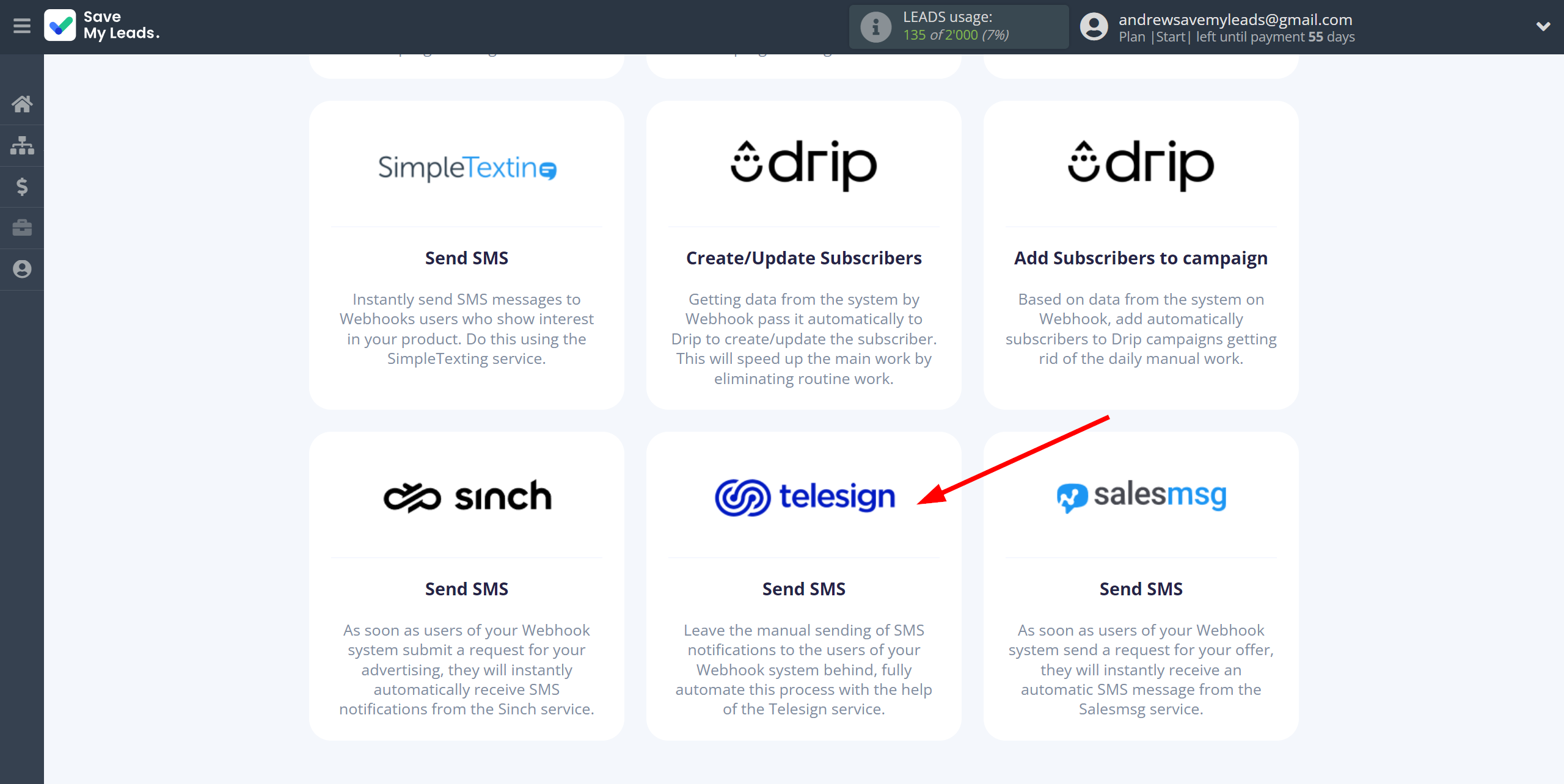 How to Connect Webhooks with Telesign | Data Destination system selection How to Connect Webhooks with Telesign | Data Destination system selection