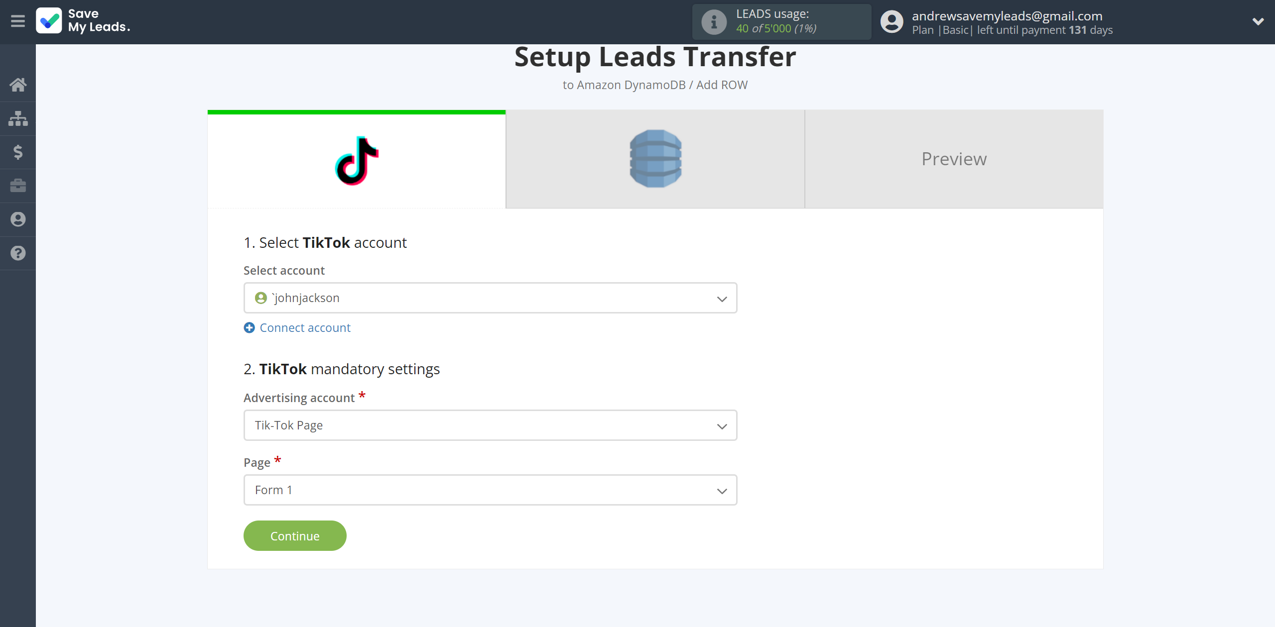 How to Connect TikTok with Amazon DynamoDB | Data Source account connection How to Connect TikTok with Amazon DynamoDB | Data Source account connection