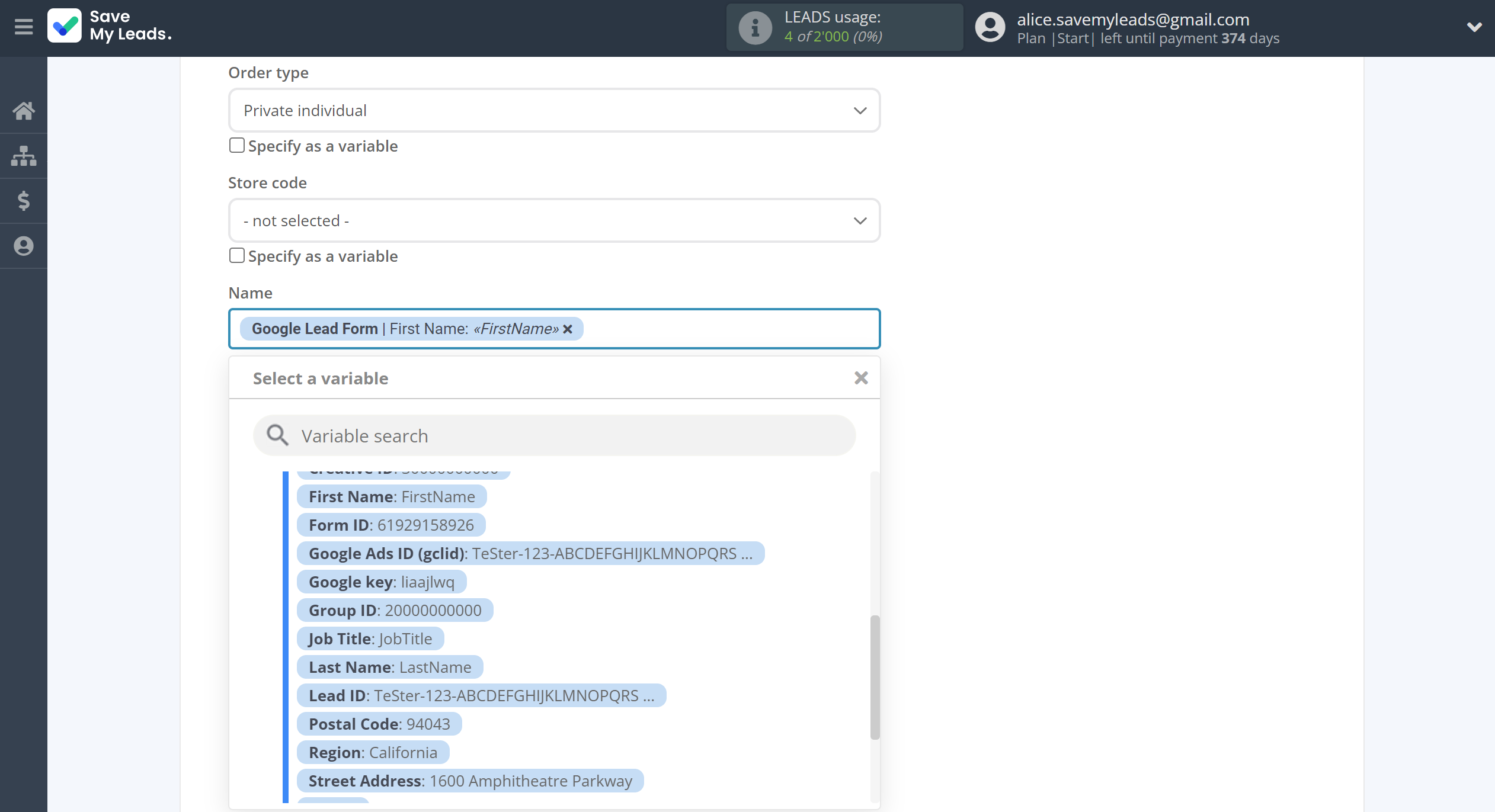 How to Connect Google Lead Form with Simla Create Order | Assigning fields How to Connect Google Lead Form with Simla Create Order | Assigning fields