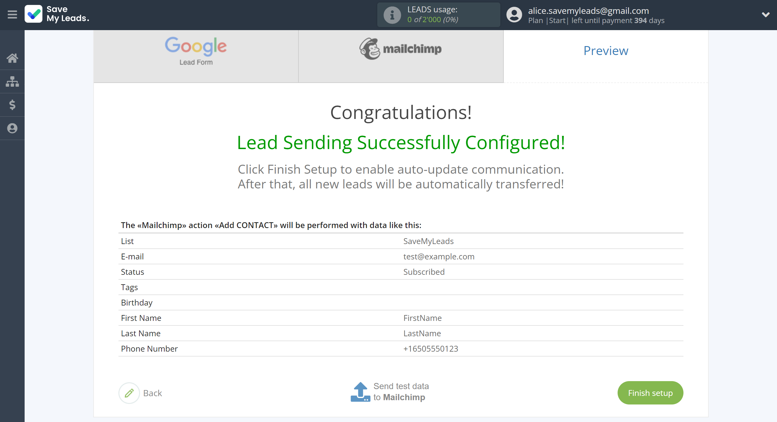 How to Connect Google Lead Form with MailChimp | Test data How to Connect Google Lead Form with MailChimp | Test data