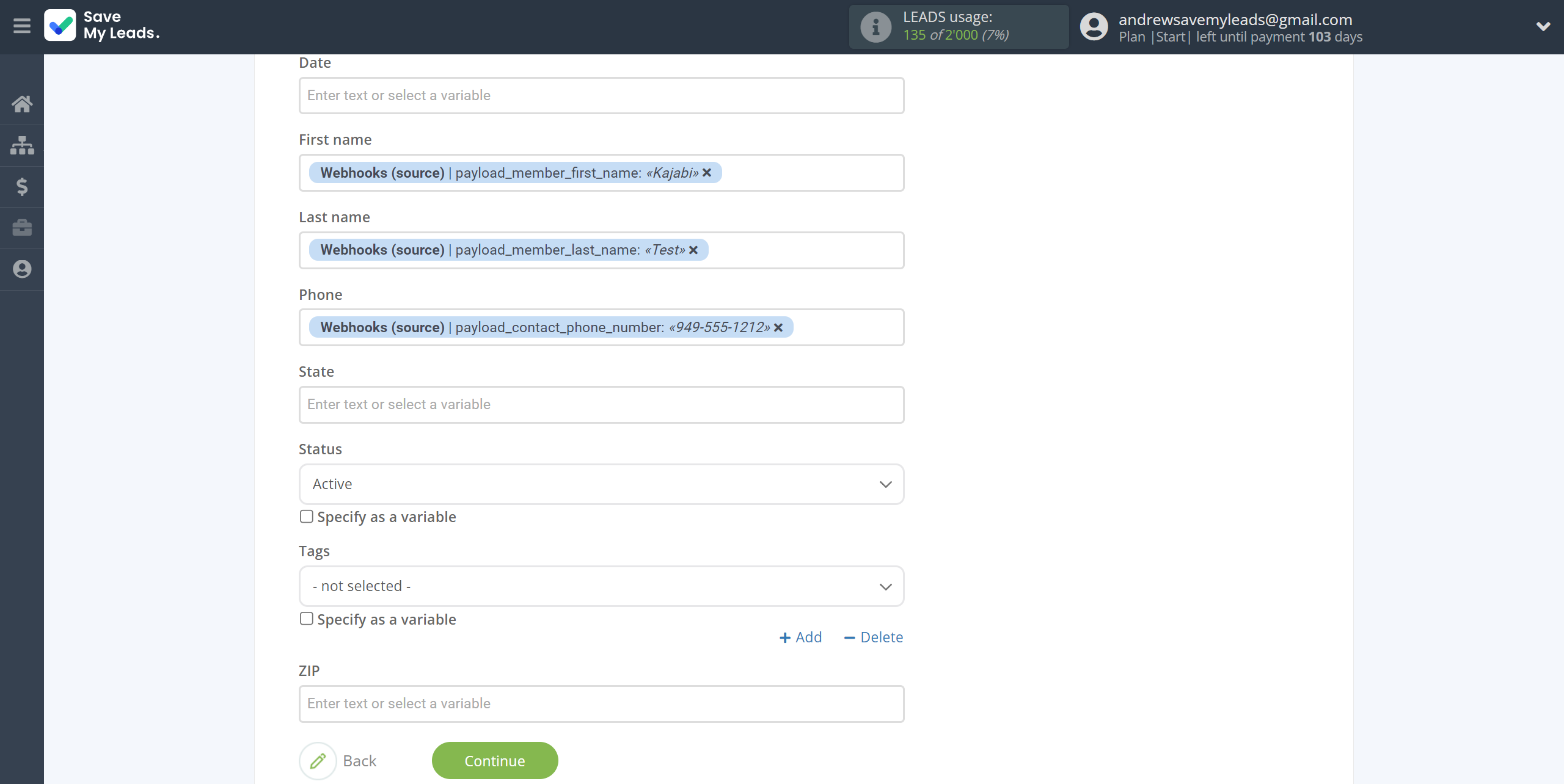 How to Connect Webhooks with Drip Add Subscribers to campaign | Assigning fields How to Connect Webhooks with Drip Add Subscribers to campaign | Assigning fields