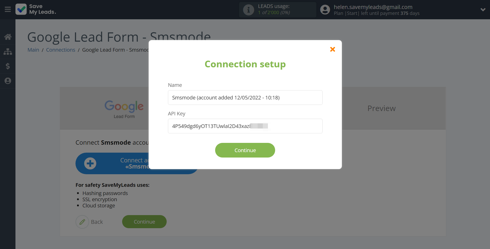 How to Connect Google Lead Form with Smsmode | Data Destination account connection How to Connect Google Lead Form with Smsmode | Data Destination account connection