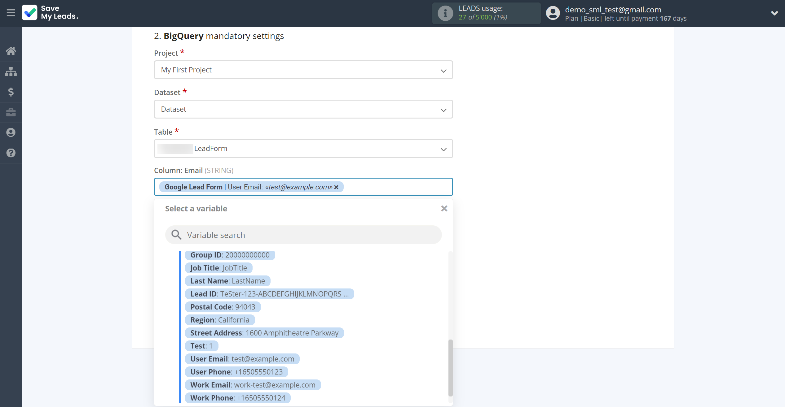 How to Connect Google Lead Form with BigQuery | Assigning fields How to Connect Google Lead Form with BigQuery | Assigning fields