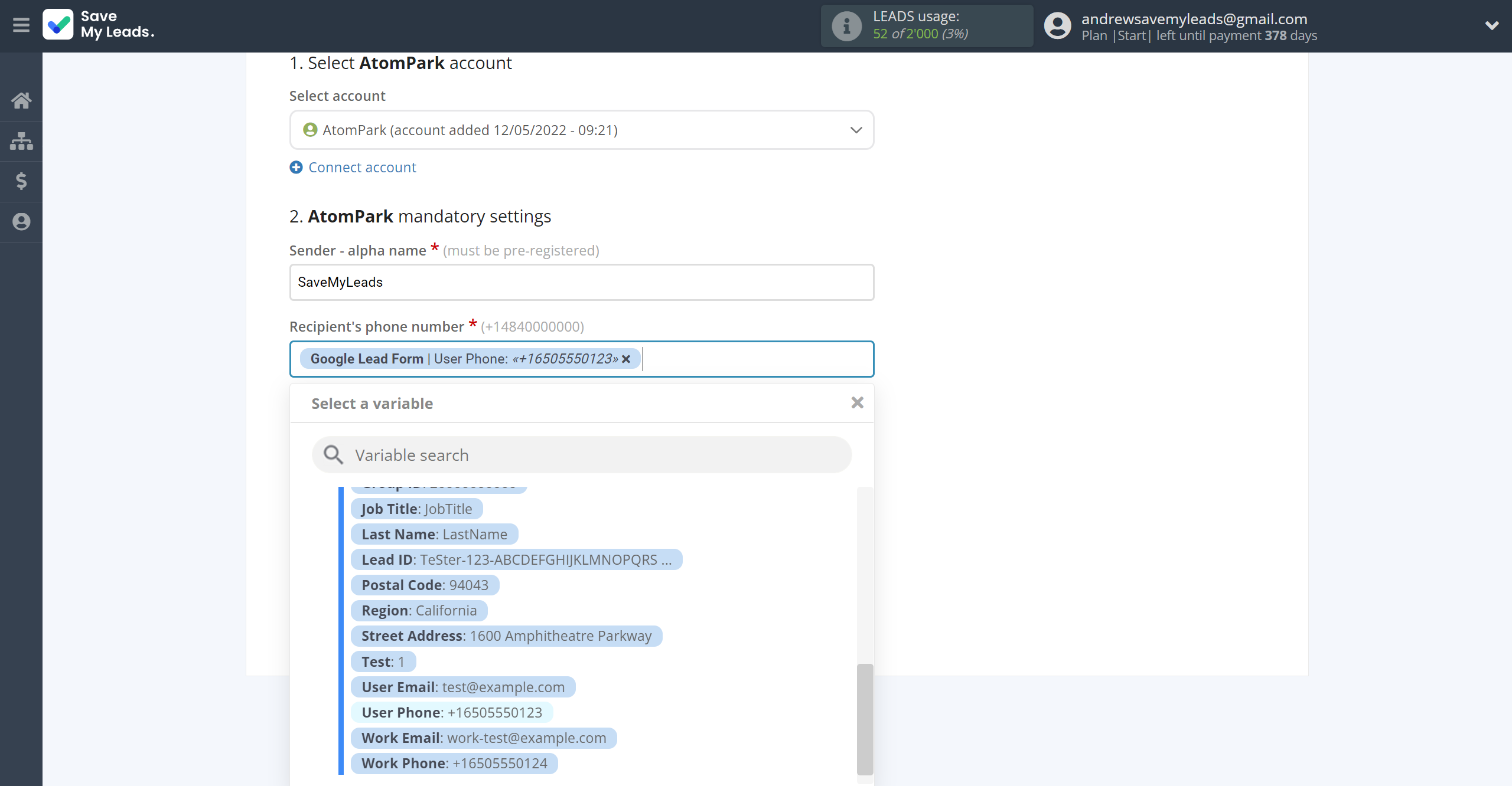 How to Connect Google Lead Form with AtomPark | Assigning fields How to Connect Google Lead Form with AtomPark | Assigning fields
