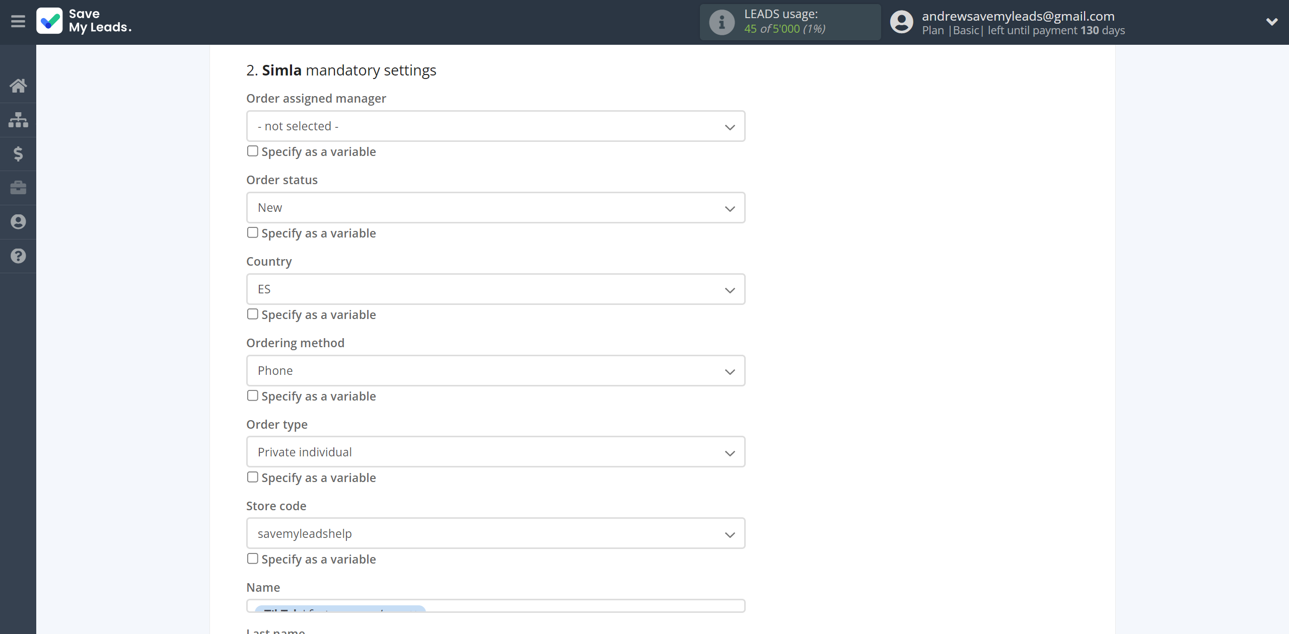 How to Connect TikTok with Simla Create Order | Assigning fields How to Connect TikTok with Simla Create Order | Assigning fields