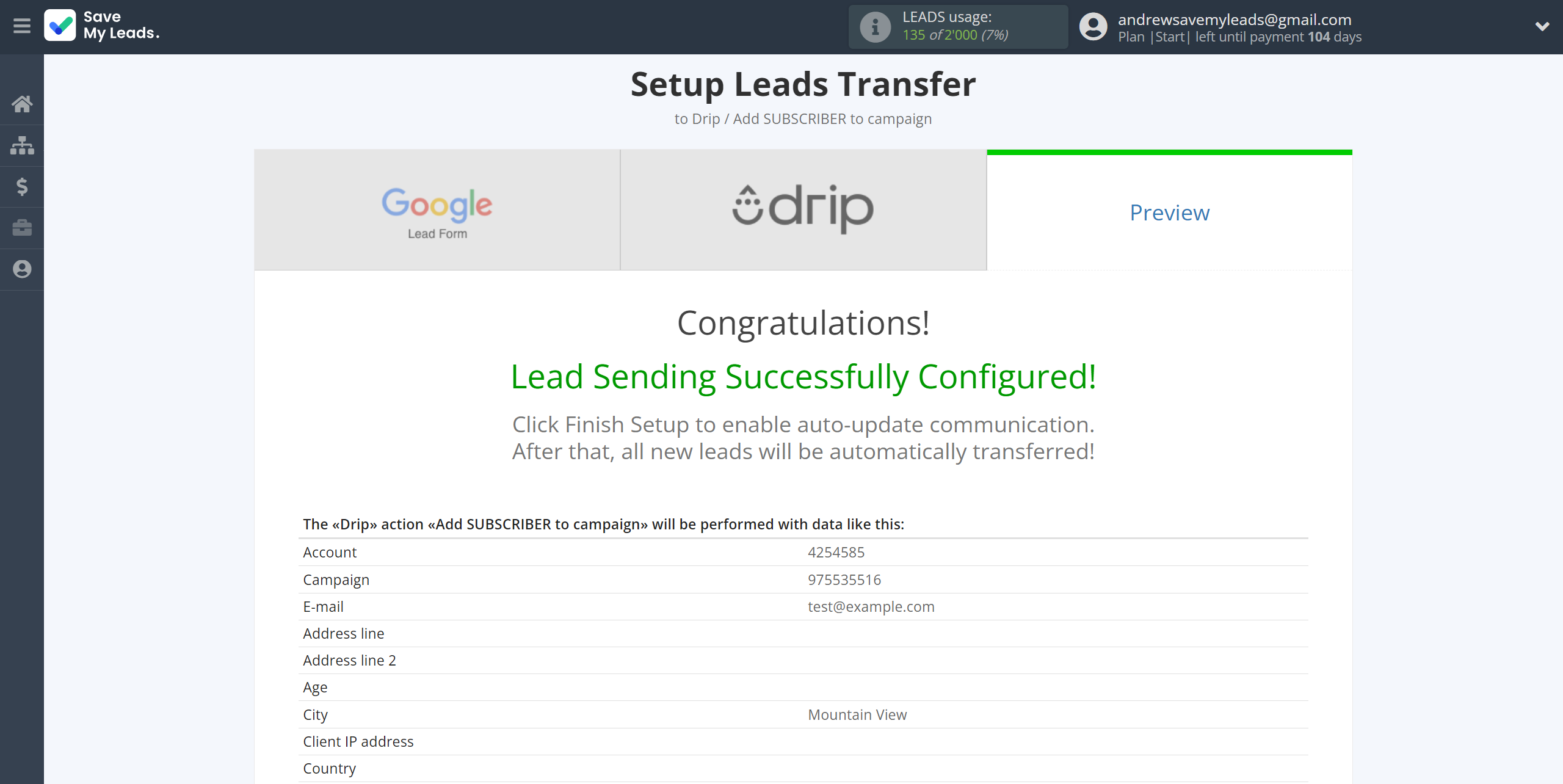 How to Connect Google Lead Form with Drip Add Subscribers to campaign | Test data How to Connect Google Lead Form with Drip Add Subscribers to campaign | Test data
