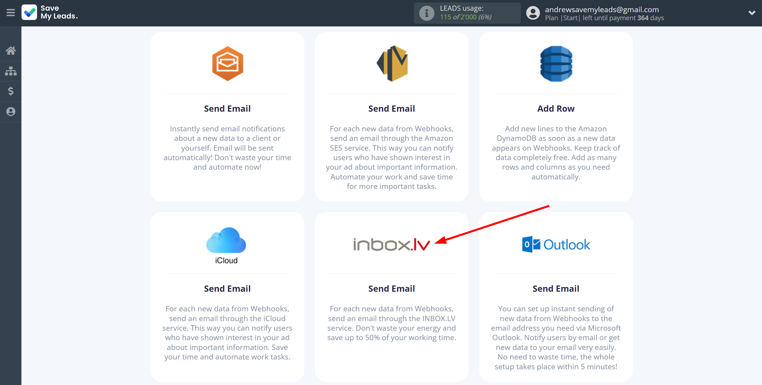 How to Connect Webhooks with INBOX.LV | Data Destination system selection How to Connect Webhooks with INBOX.LV | Data Destination system selection