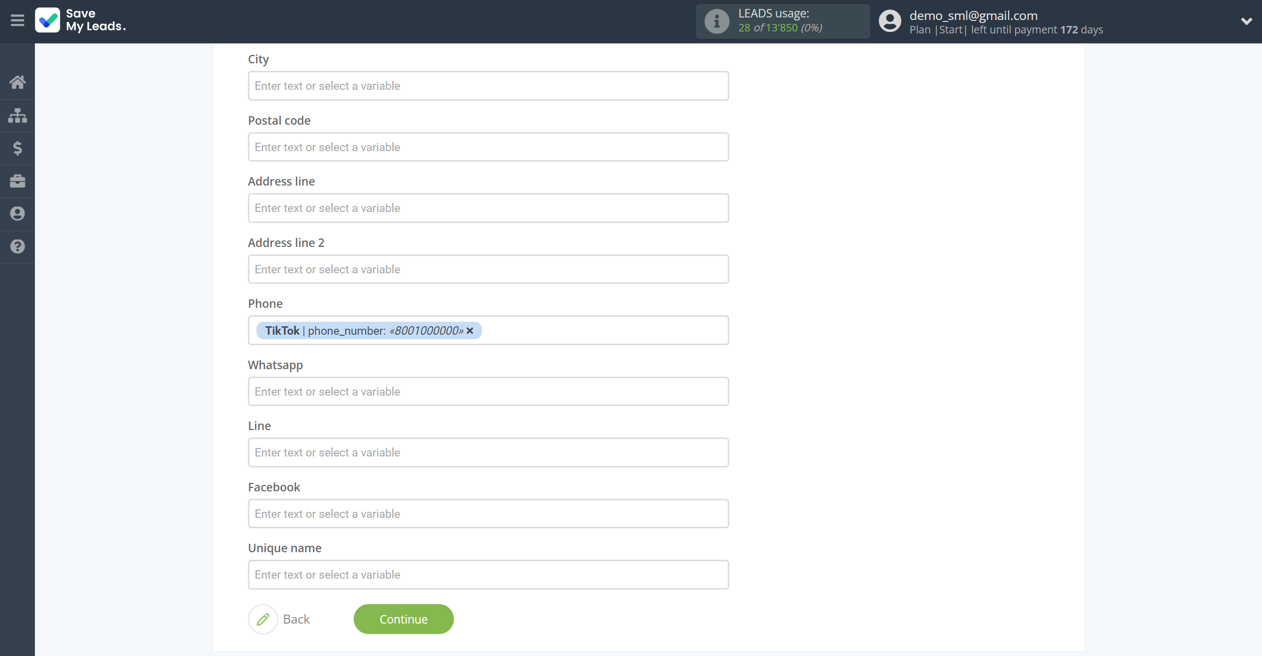 How to Connect TikTok with SendGrid | Assigning fields How to Connect TikTok with SendGrid | Assigning fields