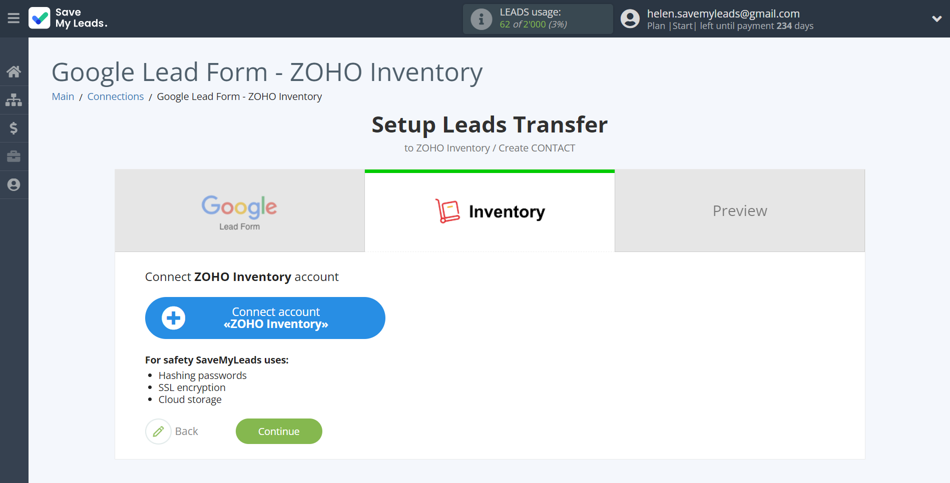 How to Connect Google Lead Form with Zoho Inventory Create Contacts | Data Destination account connection How to Connect Google Lead Form with Zoho Inventory Create Contacts | Data Destination account connection