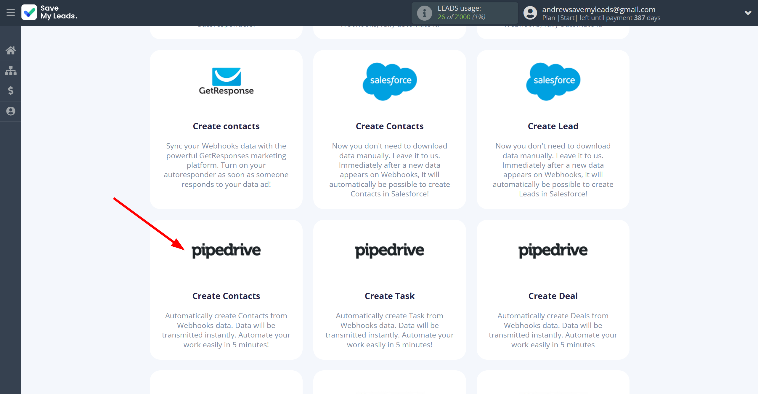 How to Connect Webhooks with Pipedrive Create Contacts | Data Destination system selection How to Connect Webhooks with Pipedrive Create Contacts | Data Destination system selection