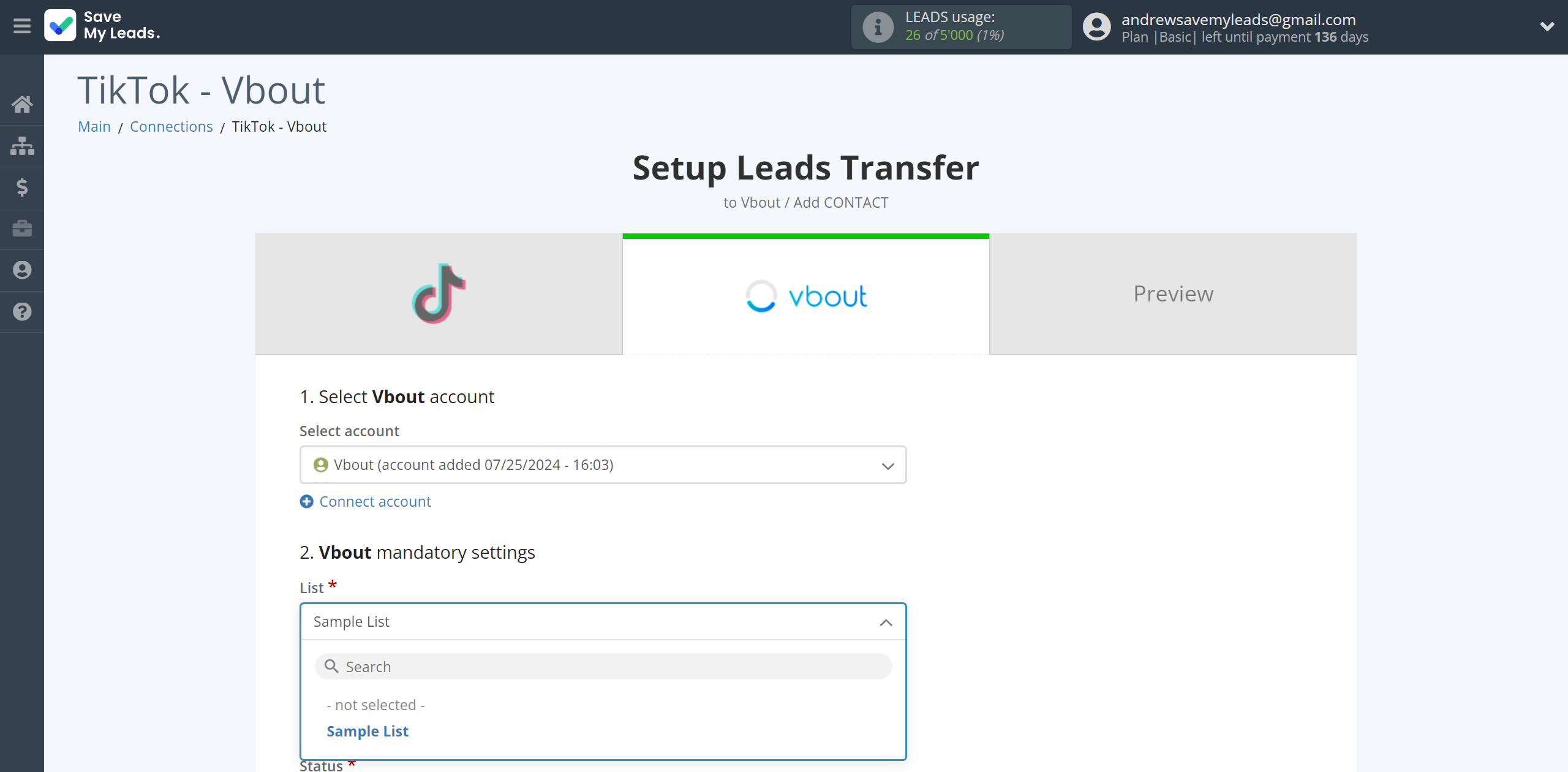 How to Connect TikTok with Vbout Add Contact | Assigning fields How to Connect TikTok with Vbout Add Contact | Assigning fields