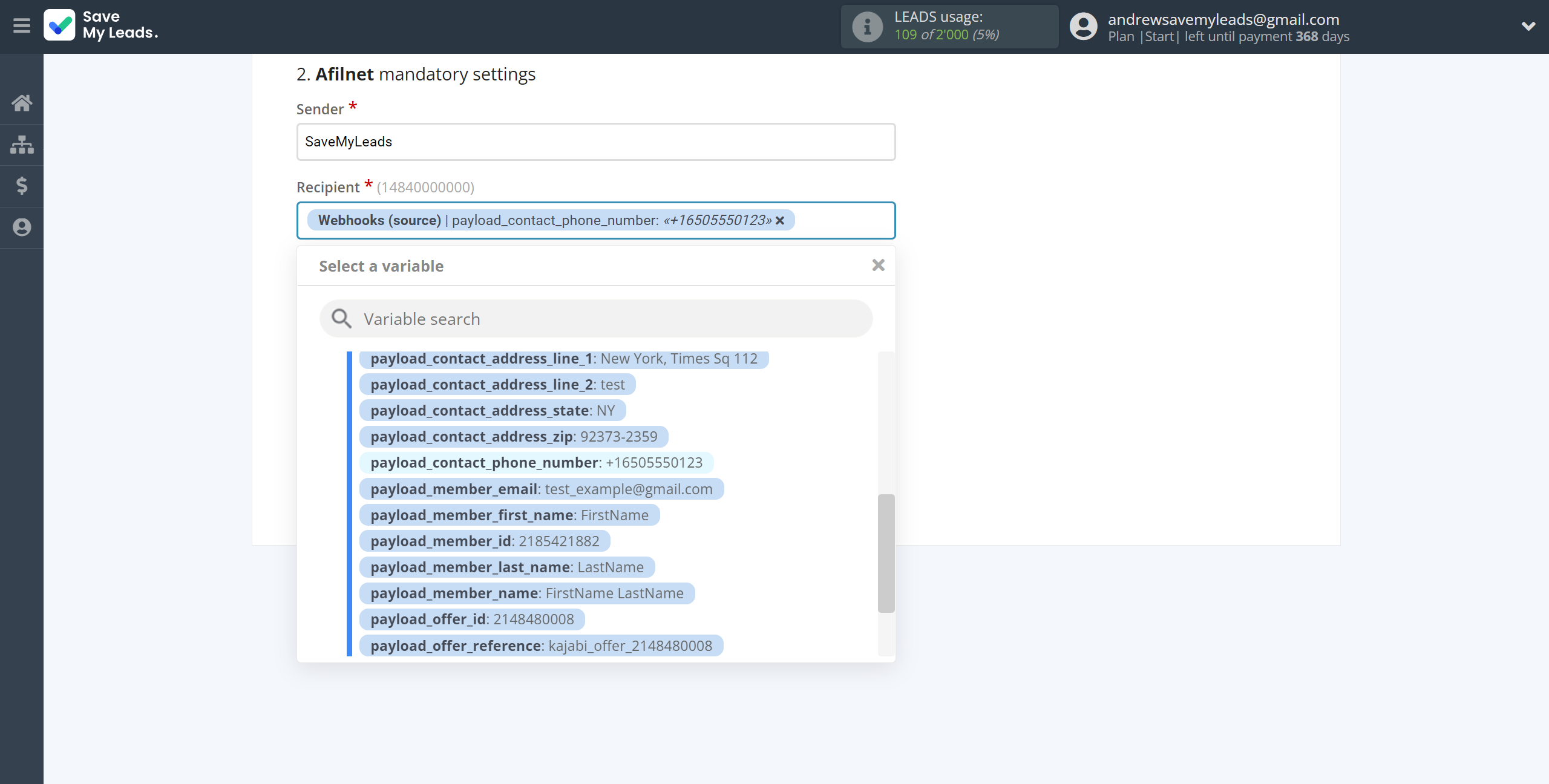 How to Connect Webhooks with Afilnet | Assigning fields How to Connect Webhooks with Afilnet | Assigning fields