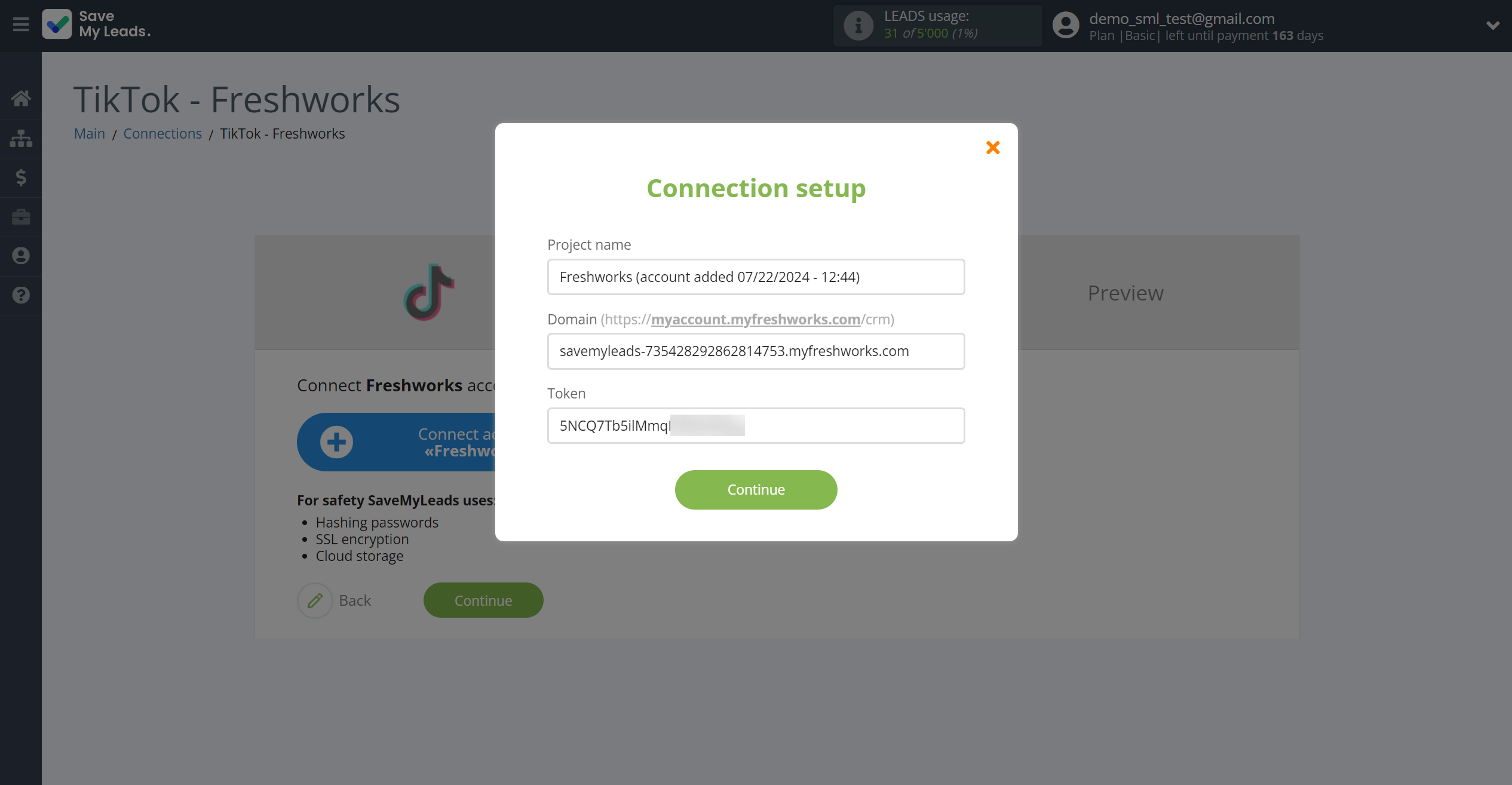 How to Connect TikTok with Freshworks Create Contacts | Data Destination account connection How to Connect TikTok with Freshworks Create Contacts | Data Destination account connection