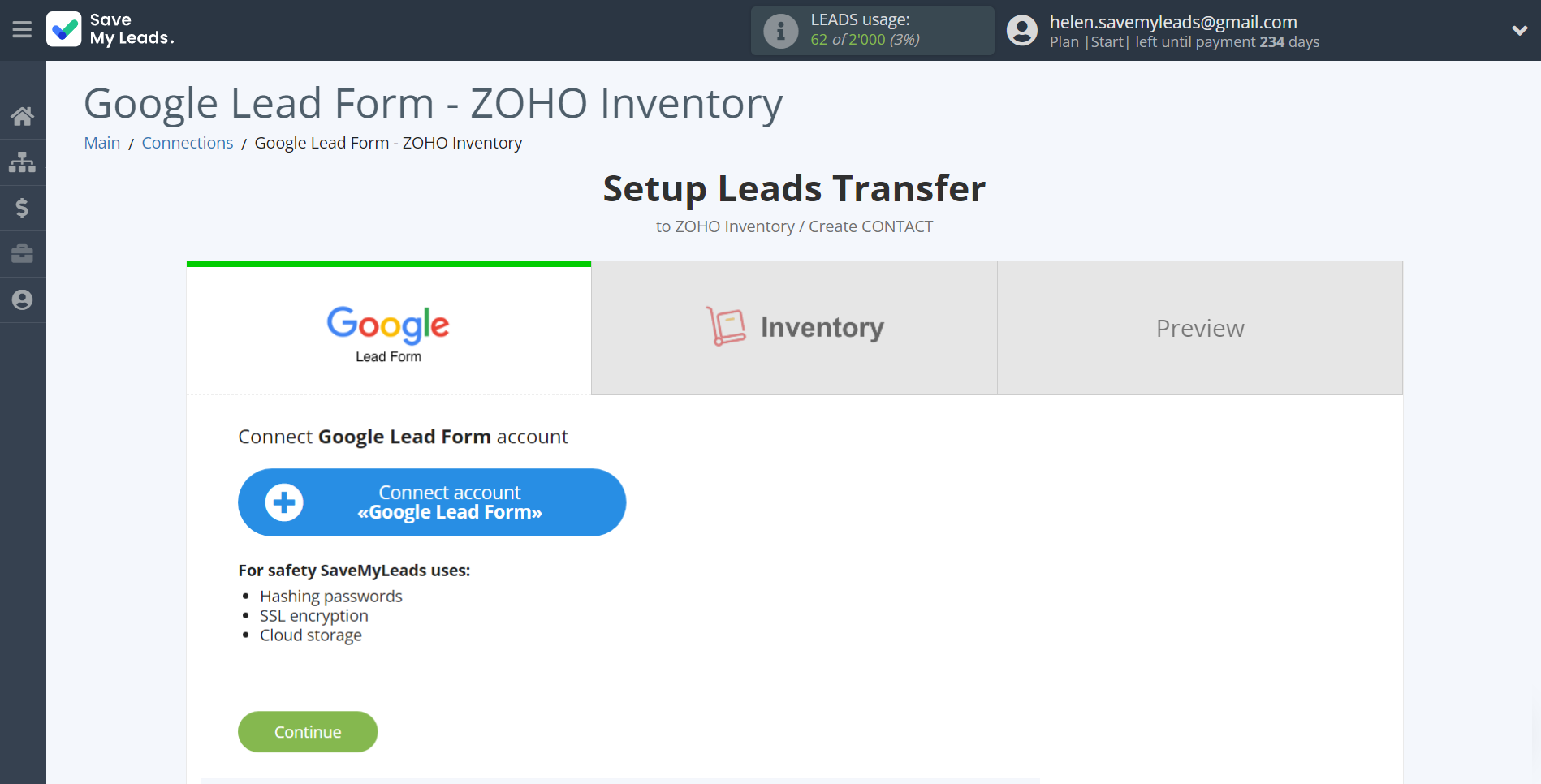 How to Connect Google Lead Form with Zoho Inventory Create Contacts | Data Source account How to Connect Google Lead Form with Zoho Inventory Create Contacts | Data Source account