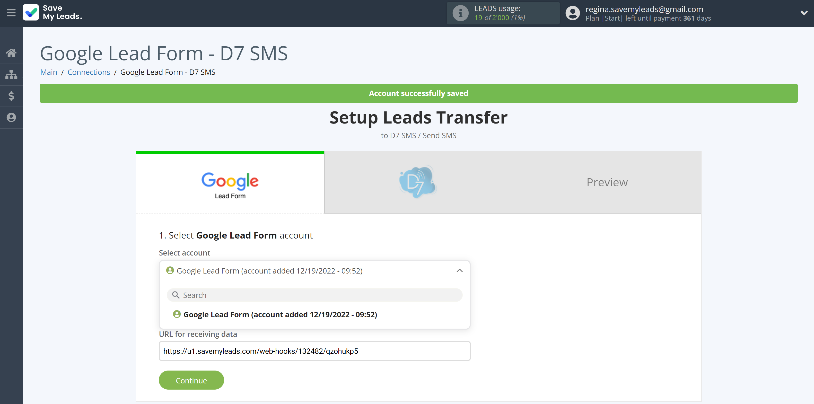 How to Connect Google Lead Form with D7 SMS | Data Source account selection How to Connect Google Lead Form with D7 SMS | Data Source account selection
