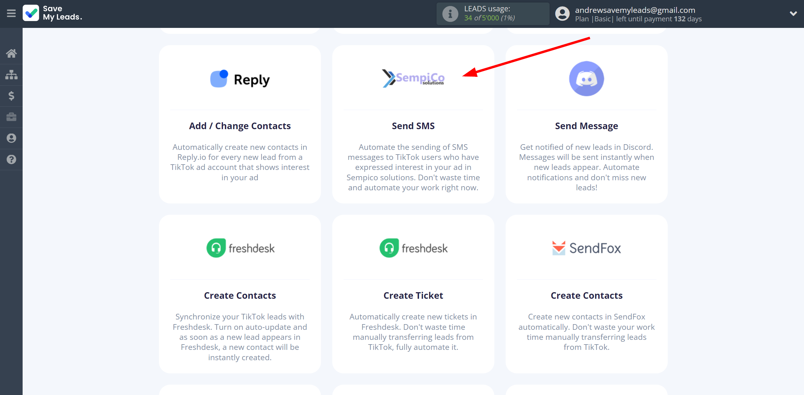 How to Connect TikTok with Sempico Solutions | Data Destination system selection How to Connect TikTok with Sempico Solutions | Data Destination system selection