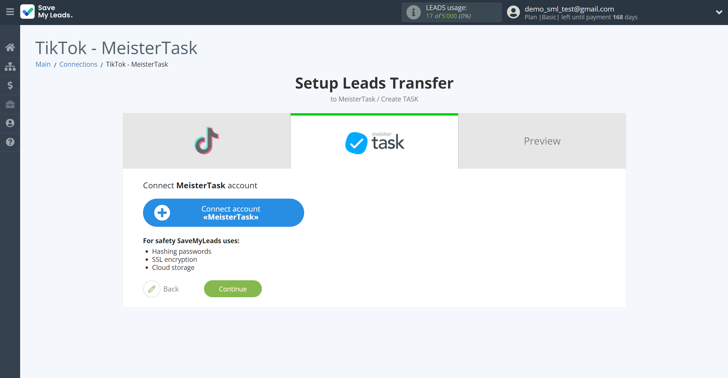 How to Connect TikTok with MeisterTask | Data Destination account connection How to Connect TikTok with MeisterTask | Data Destination account connection