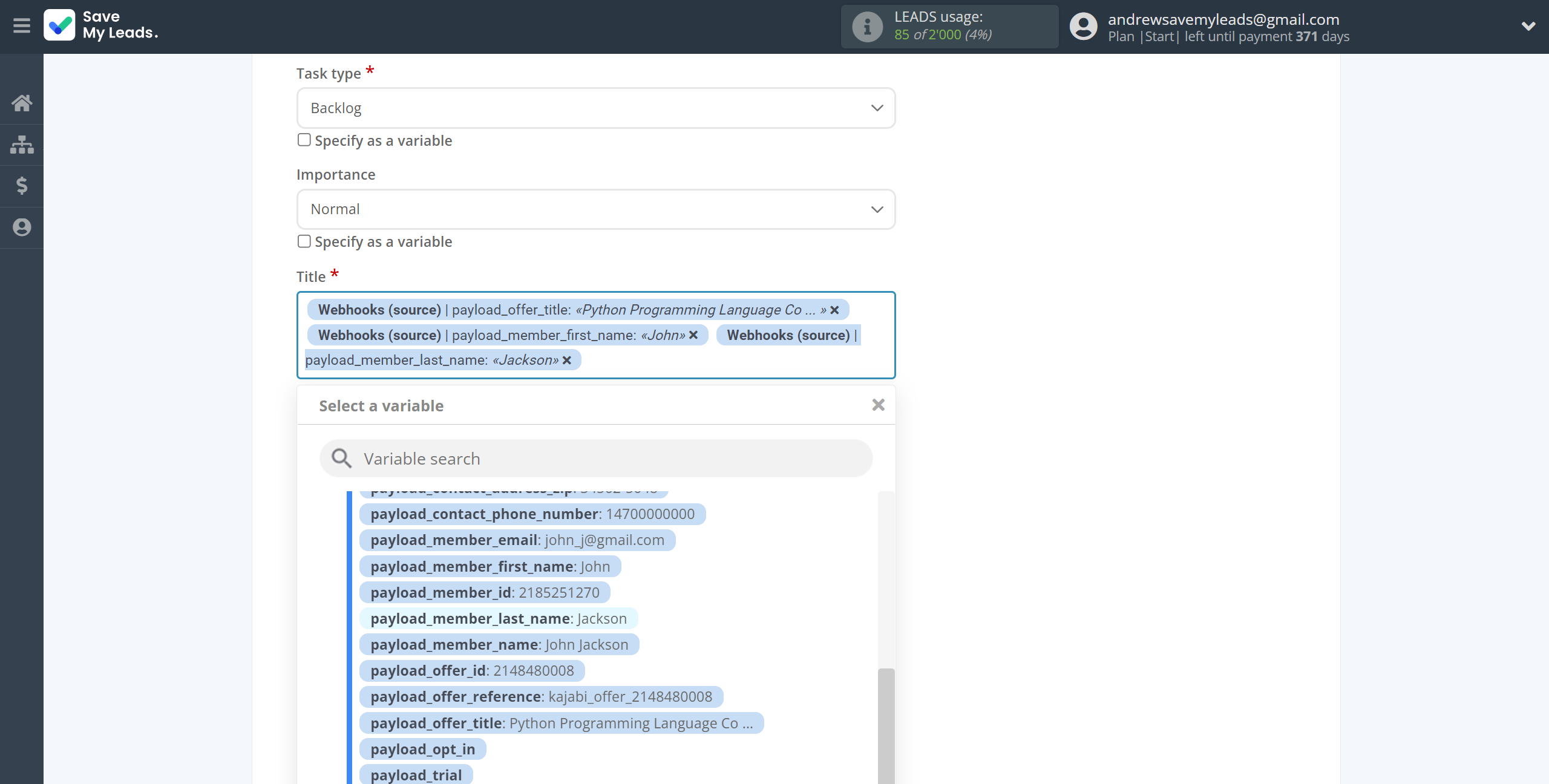 How to Connect Webhooks with Wrike | Assigning fields How to Connect Webhooks with Wrike | Assigning fields