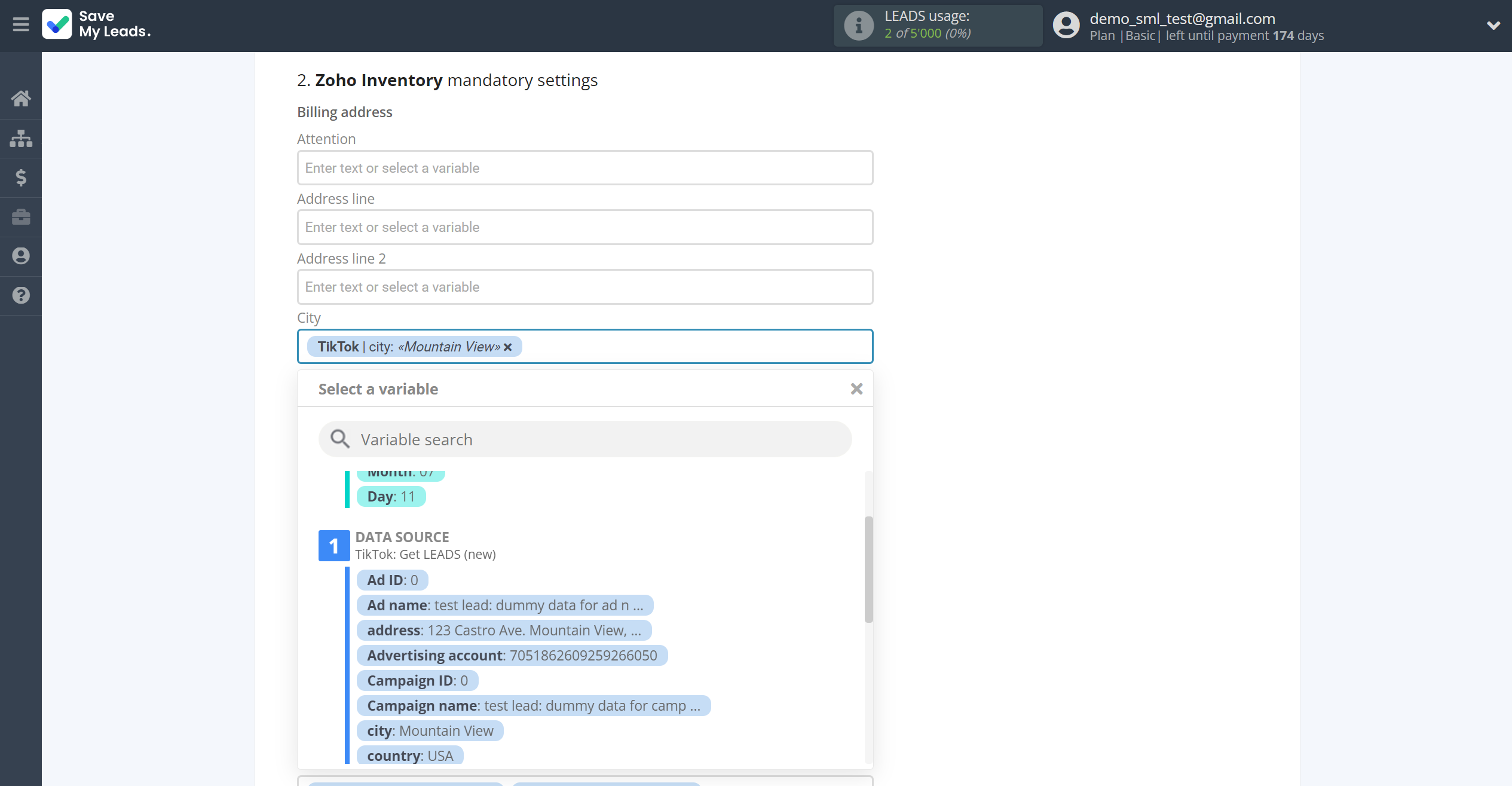 How to Connect TikTok with Zoho Inventory Create Contacts | Assigning fields How to Connect TikTok with Zoho Inventory Create Contacts | Assigning fields