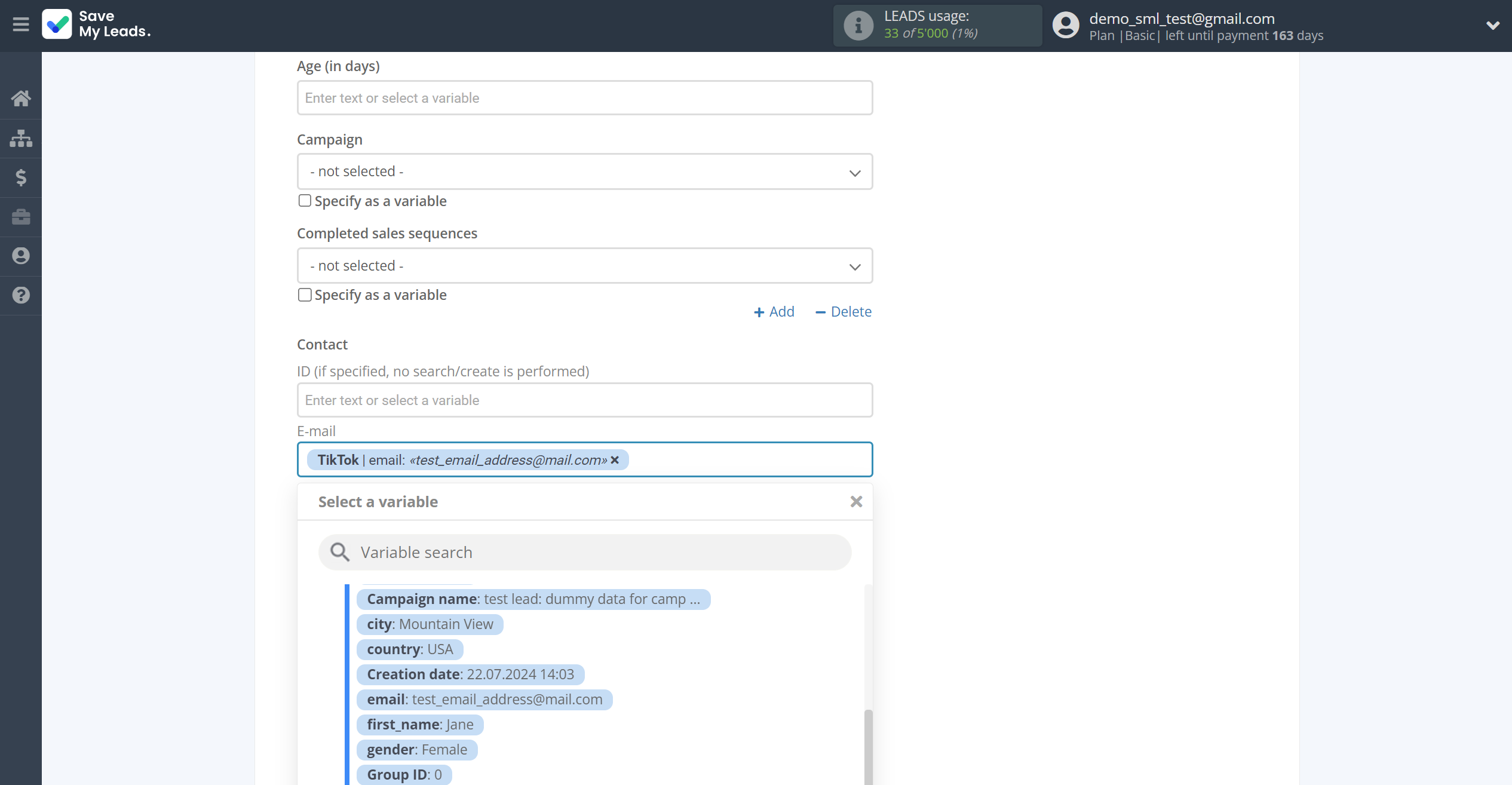 How to Connect TikTok with Freshworks Create Deal | Assigning fields How to Connect TikTok with Freshworks Create Deal | Assigning fields