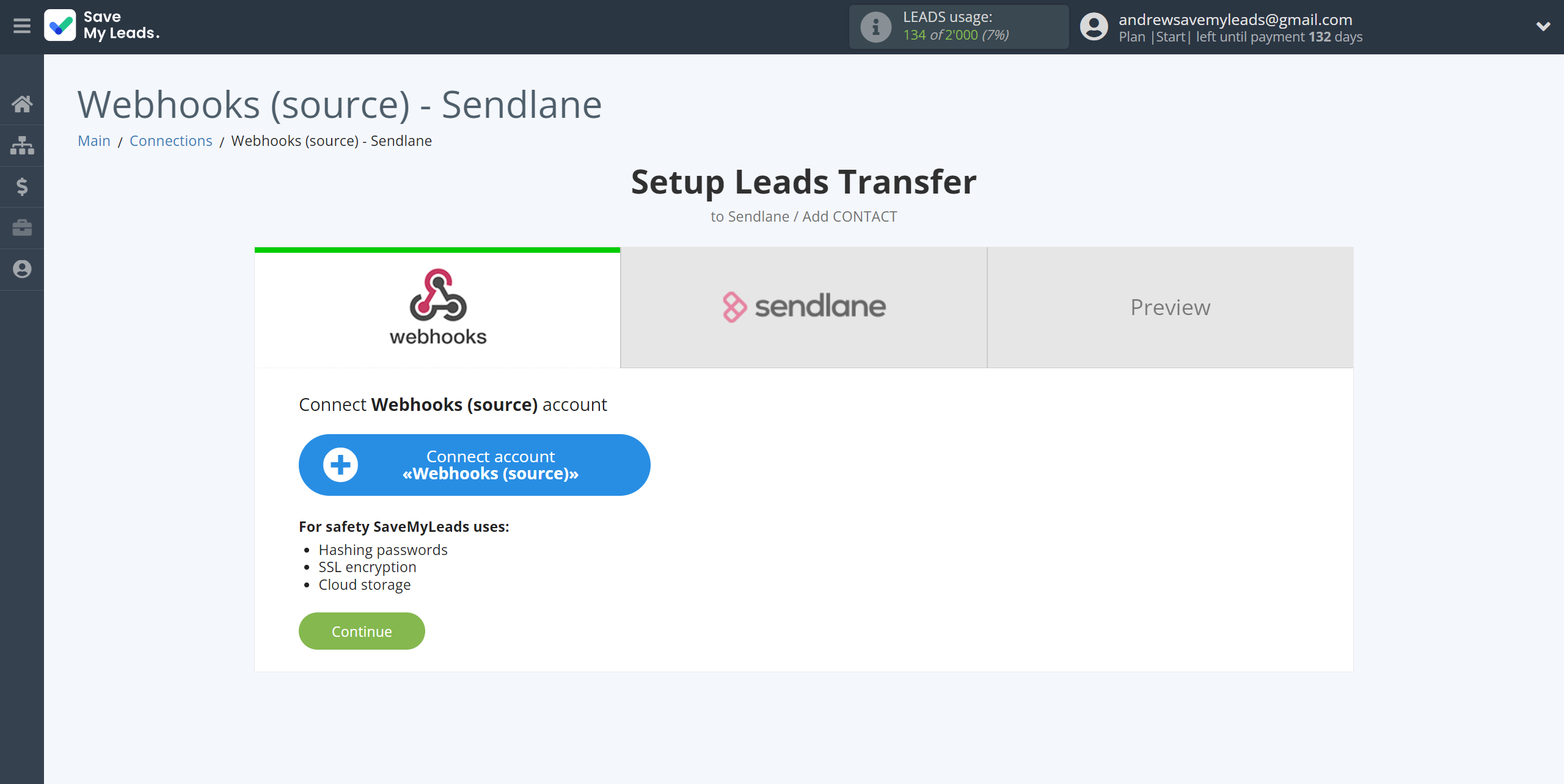 How to Connect Webhooks with Sendlane Add Contacts | Data Source account connection How to Connect Webhooks with Sendlane Add Contacts | Data Source account connection