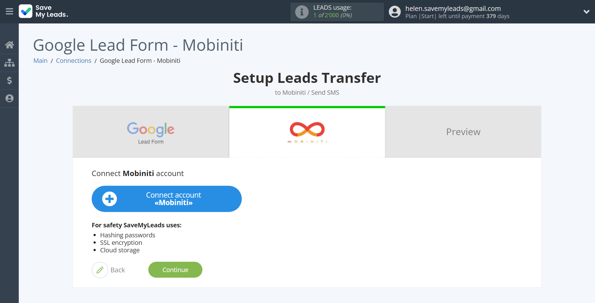 How to Connect Google Lead Form with Mobiniti | Data Destination account connection How to Connect Google Lead Form with Mobiniti | Data Destination account connection