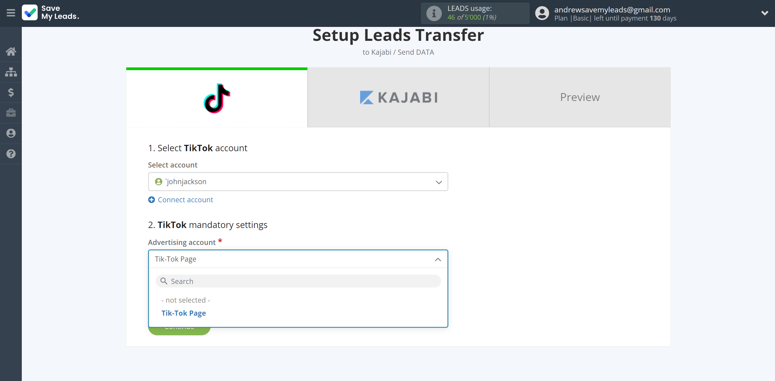 How to Connect TikTok with Kajabi | Data Source account connection How to Connect TikTok with Kajabi | Data Source account connection