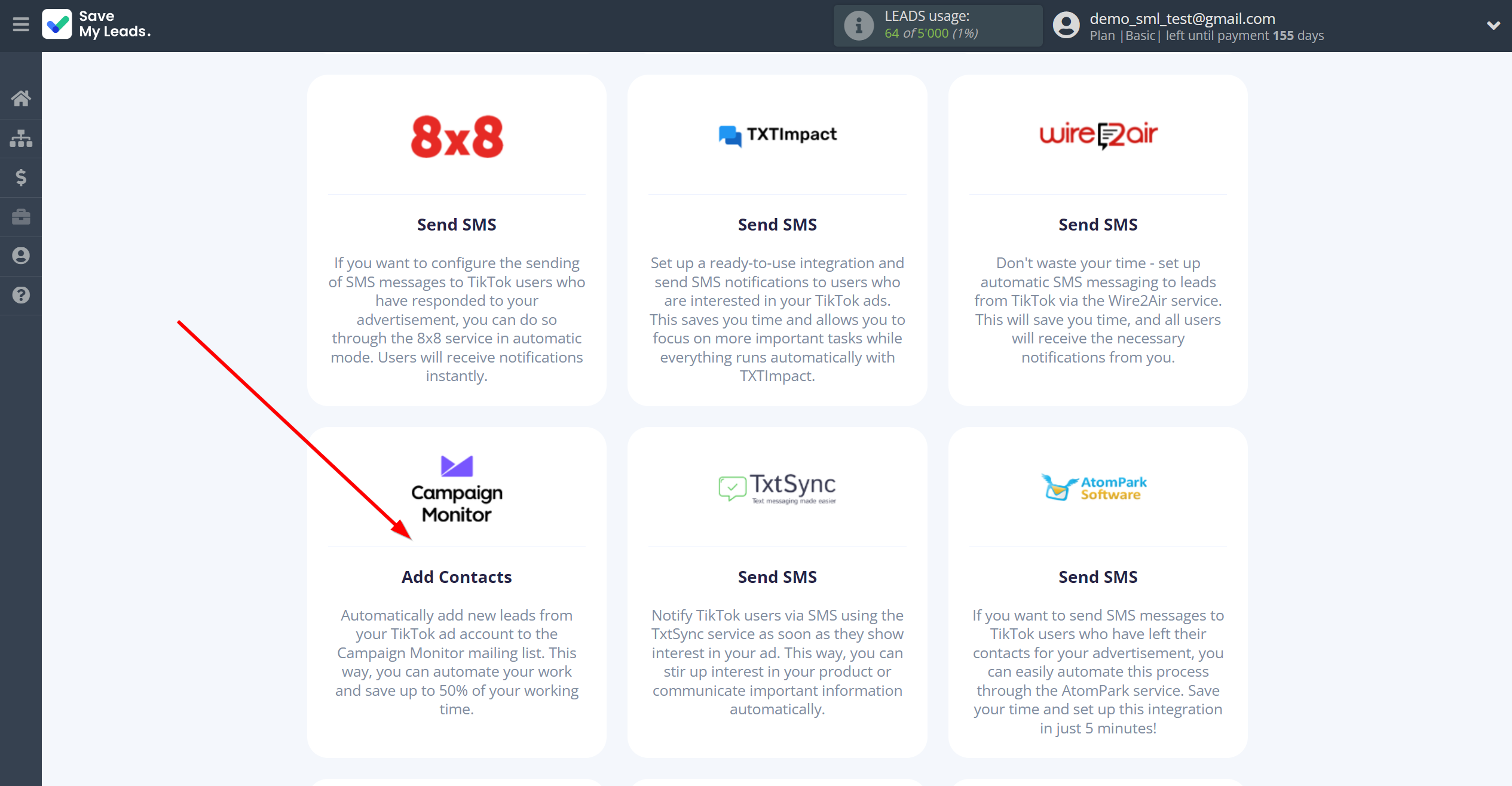 How to Connect TikTok with Campaign Monitor | Data Destination system selection How to Connect TikTok with Campaign Monitor | Data Destination system selection