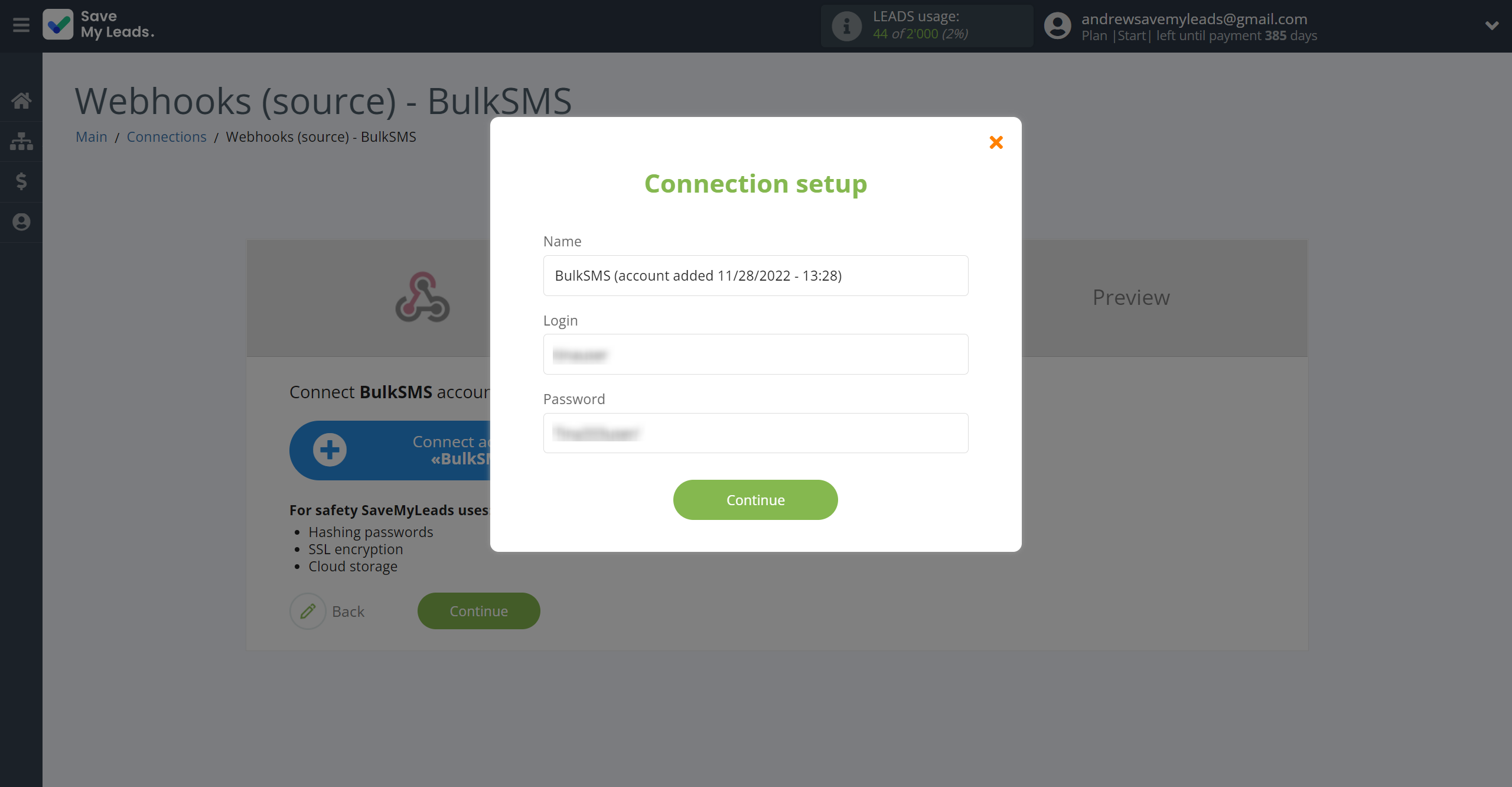 How to Connect Webhooks with BulkSMS | Data Destination account connection How to Connect Webhooks with BulkSMS | Data Destination account connection