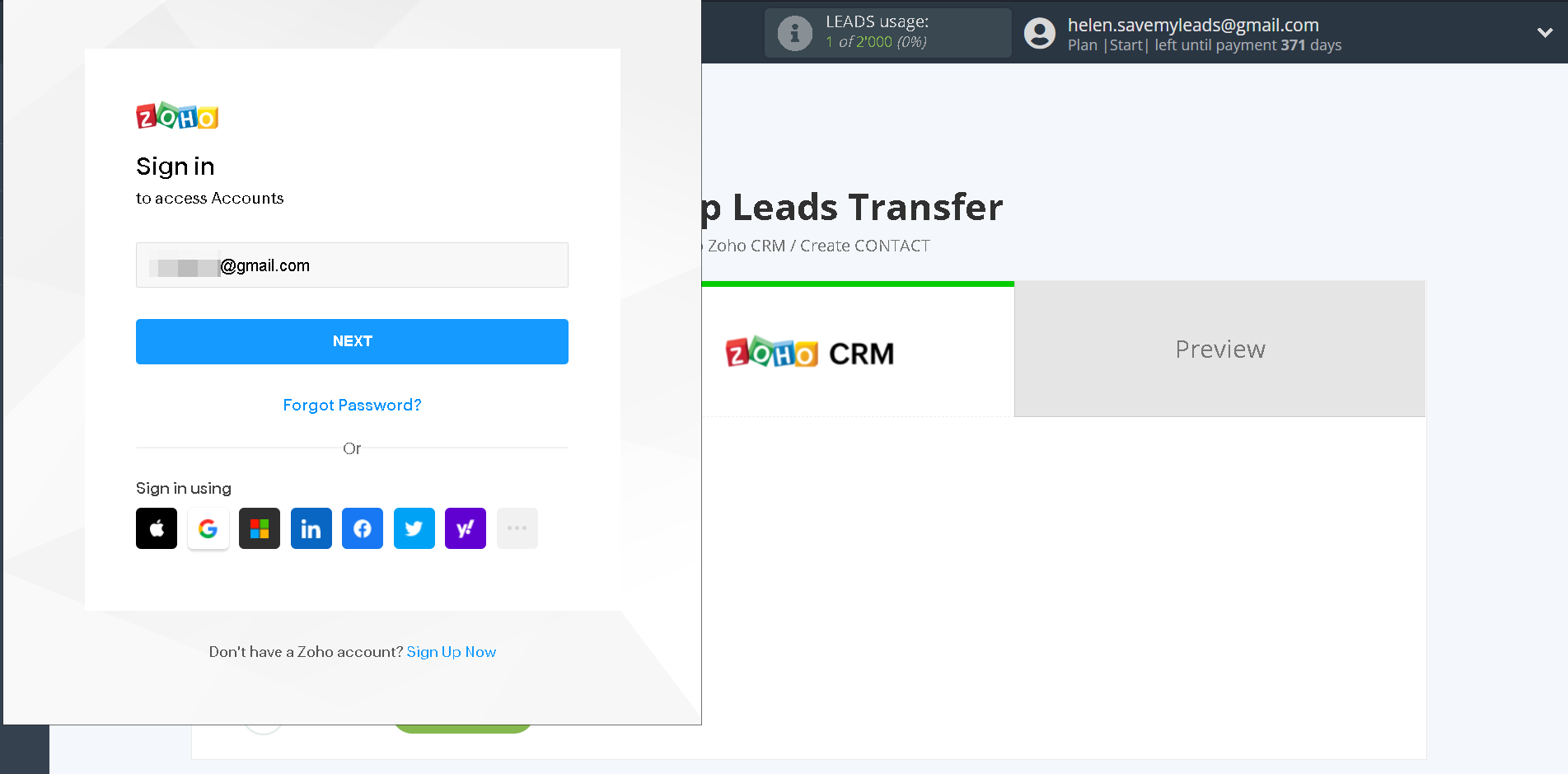 How to Connect Webhooks with Zoho CRM Create Contacts | Data Destination account connection How to Connect Webhooks with Zoho CRM Create Contacts | Data Destination account connection