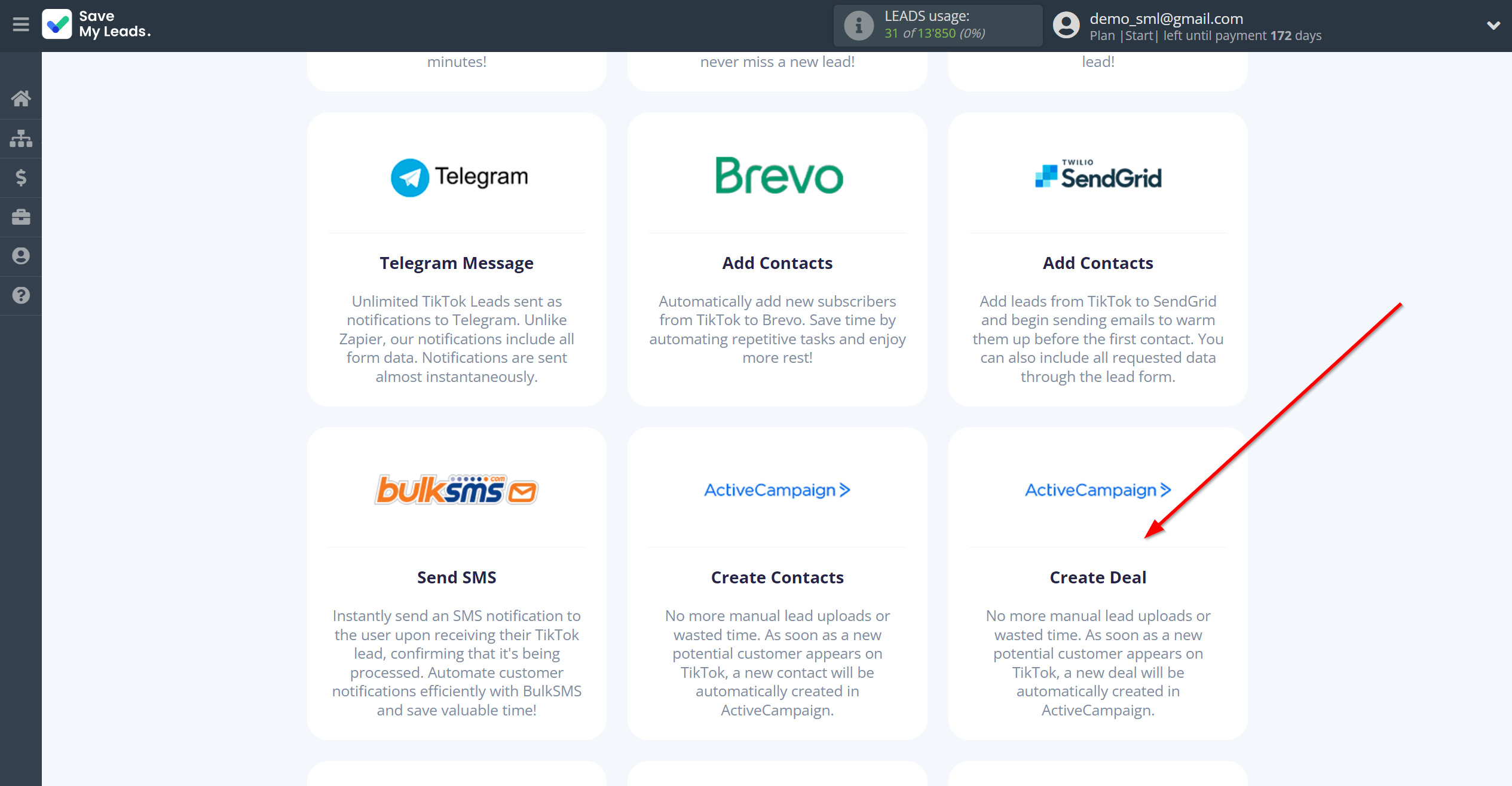 How to Connect TikTok with ActiveCampaign Create Deal | Data Destination system selection How to Connect TikTok with ActiveCampaign Create Deal | Data Destination system selection