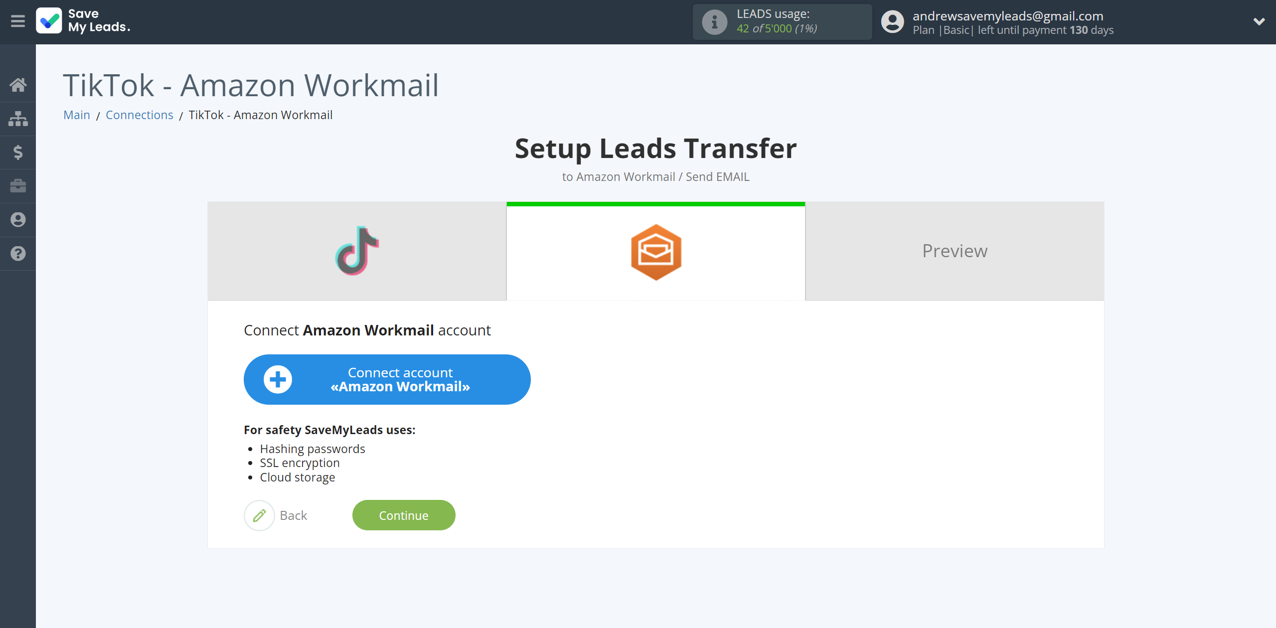 How to Connect TikTok with Amazon Workmail | Data Destination account connection How to Connect TikTok with Amazon Workmail | Data Destination account connection