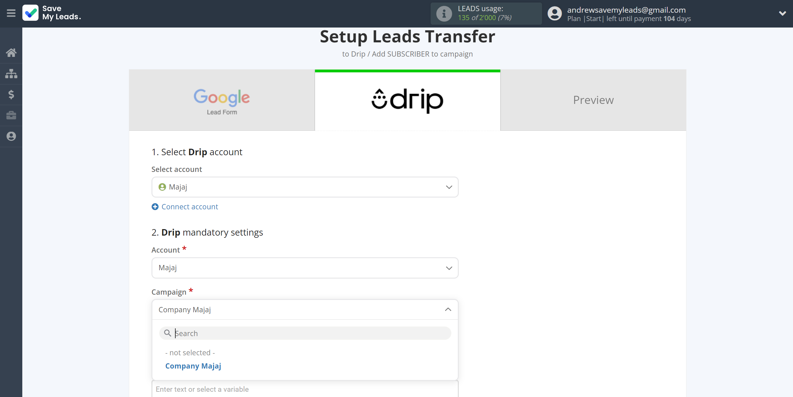 How to Connect Google Lead Form with Drip Add Subscribers to campaign | Assigning fields How to Connect Google Lead Form with Drip Add Subscribers to campaign | Assigning fields