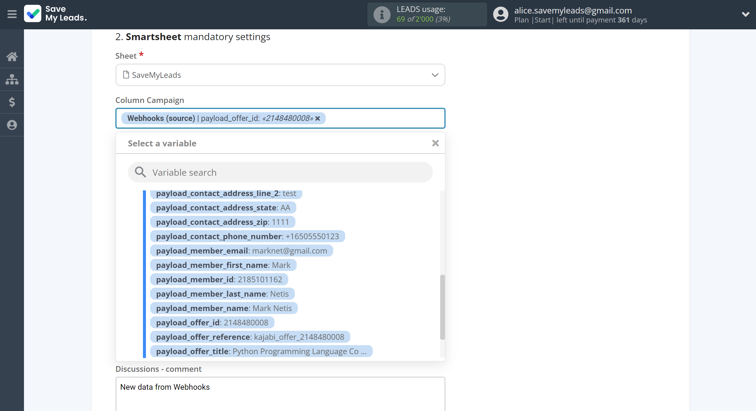 How to Connect Webhooks with Smartsheet | Assigning fields How to Connect Webhooks with Smartsheet | Assigning fields