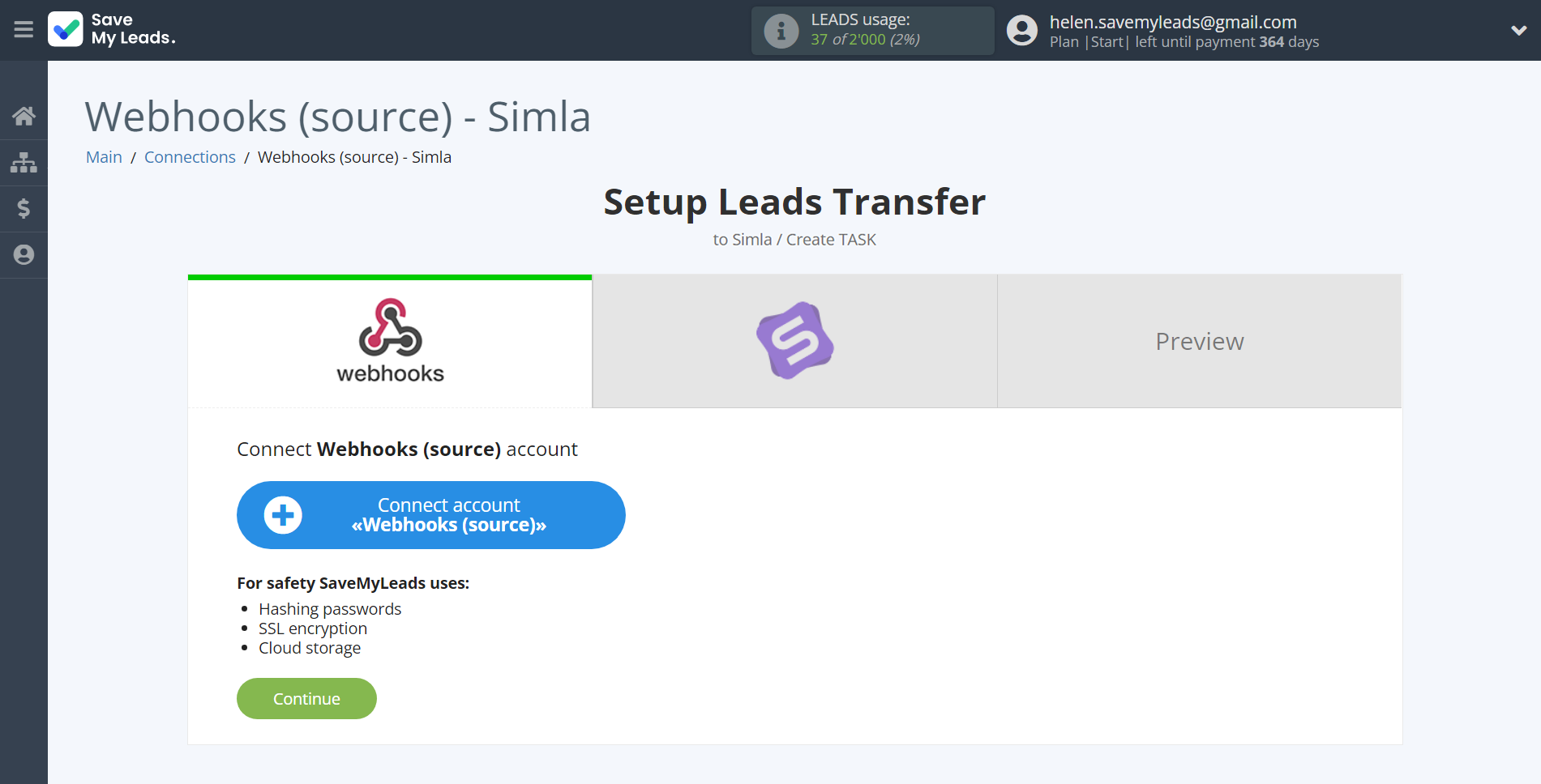 How to Connect Webhooks with Simla Create Task | Data Source account How to Connect Webhooks with Simla Create Task | Data Source account
