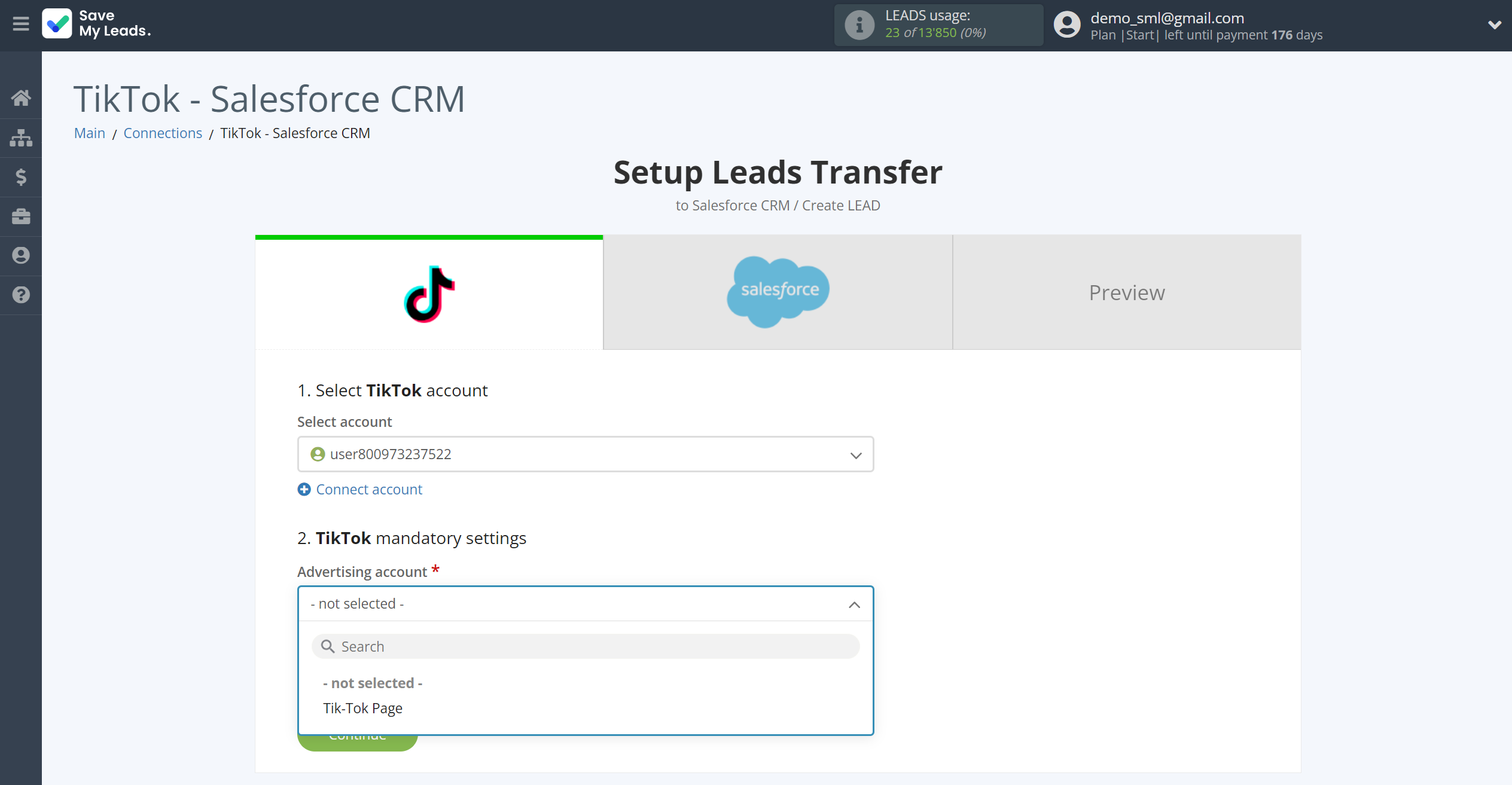 How to Connect TikTok with Salesforce CRM Create Lead | Data Source account connection How to Connect TikTok with Salesforce CRM Create Lead | Data Source account connection
