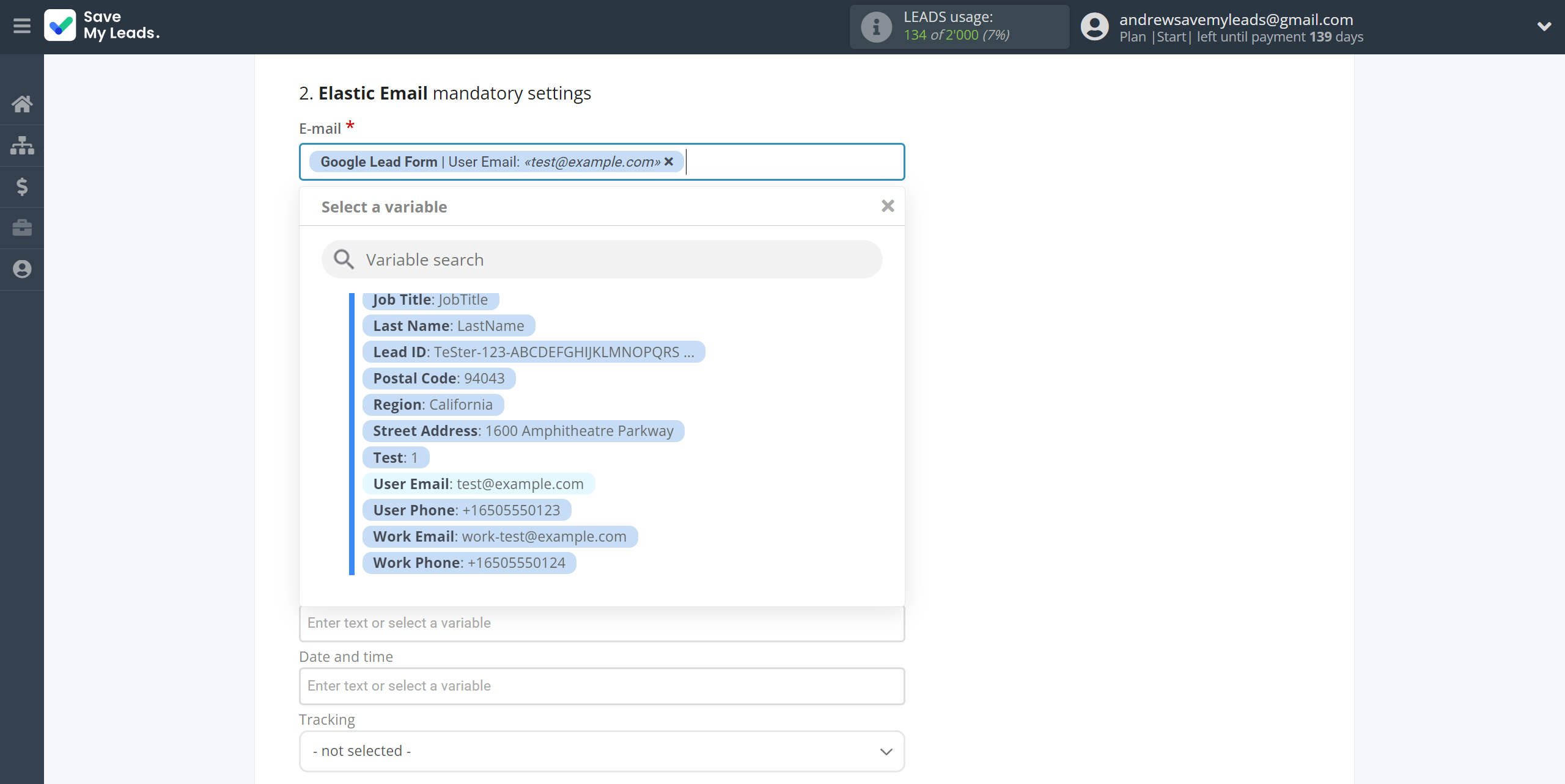How to Connect Google Lead Form with Elastic Email Create Contacts | Assigning fields How to Connect Google Lead Form with Elastic Email Create Contacts | Assigning fields