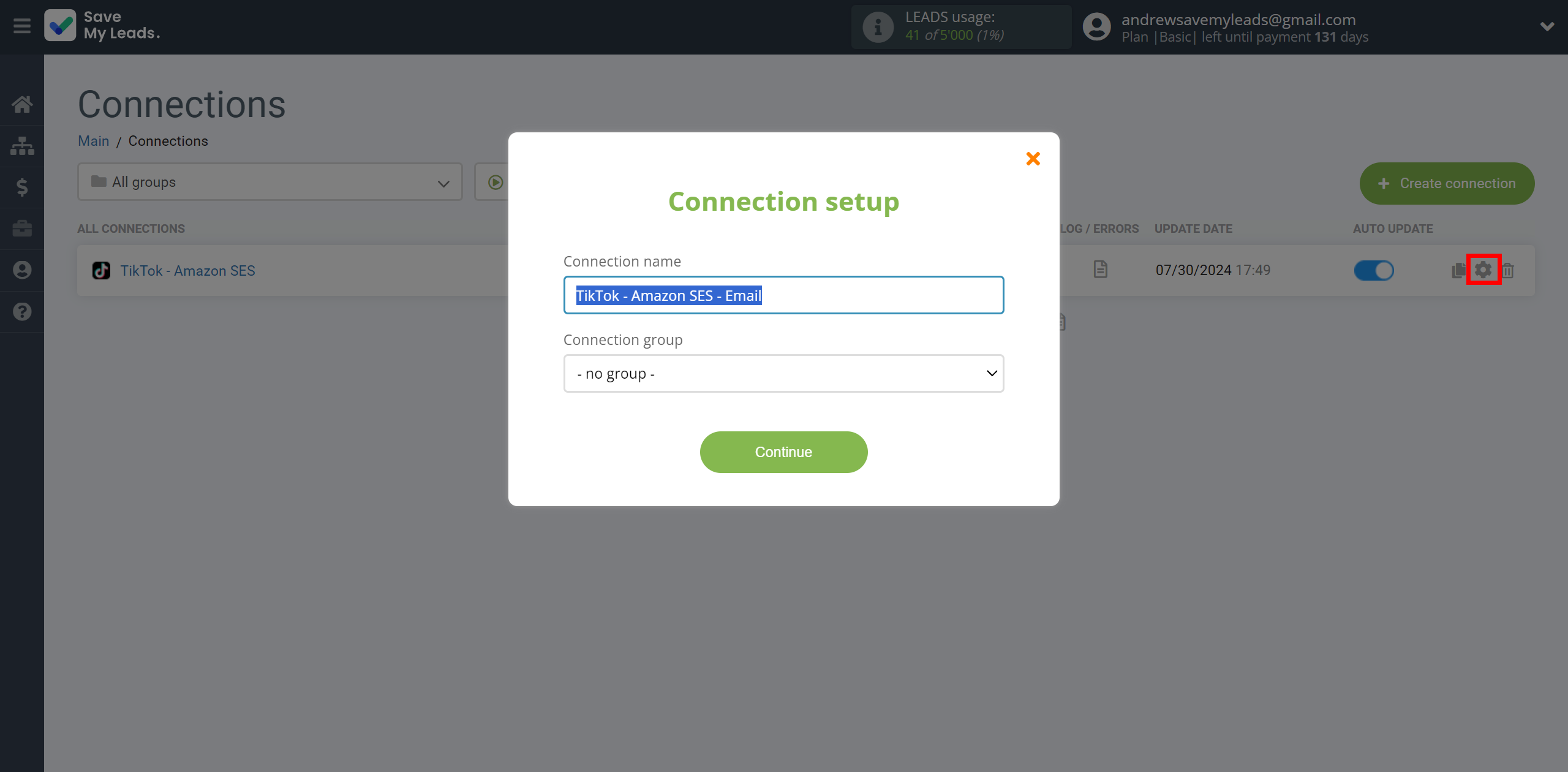 How to Connect TikTok with Amazon SES | Name and group connection How to Connect TikTok with Amazon SES | Name and group connection