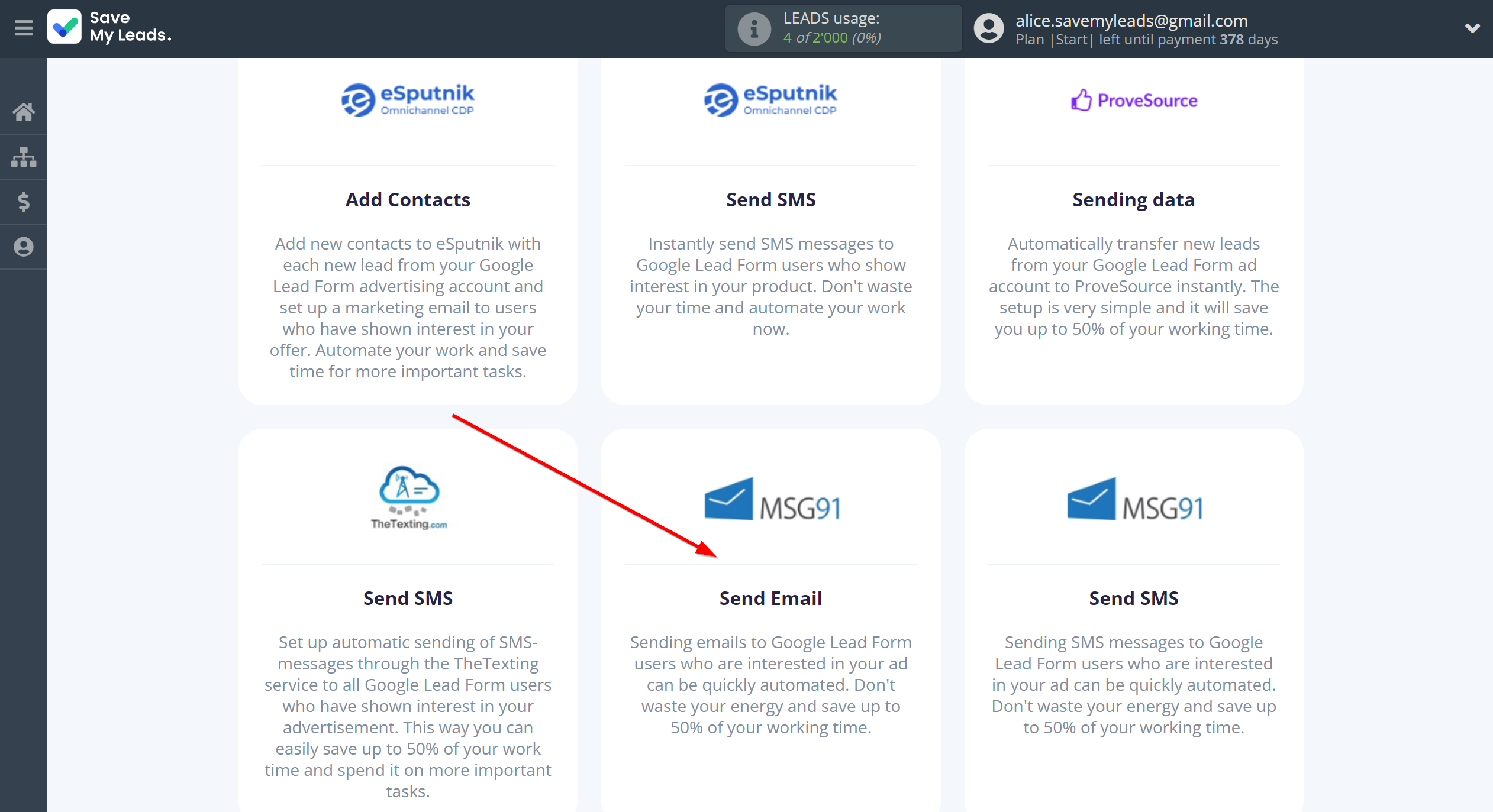 How to Connect Google Lead Form with MSG91 Send Email | Data Destination system selection How to Connect Google Lead Form with MSG91 Send Email | Data Destination system selection