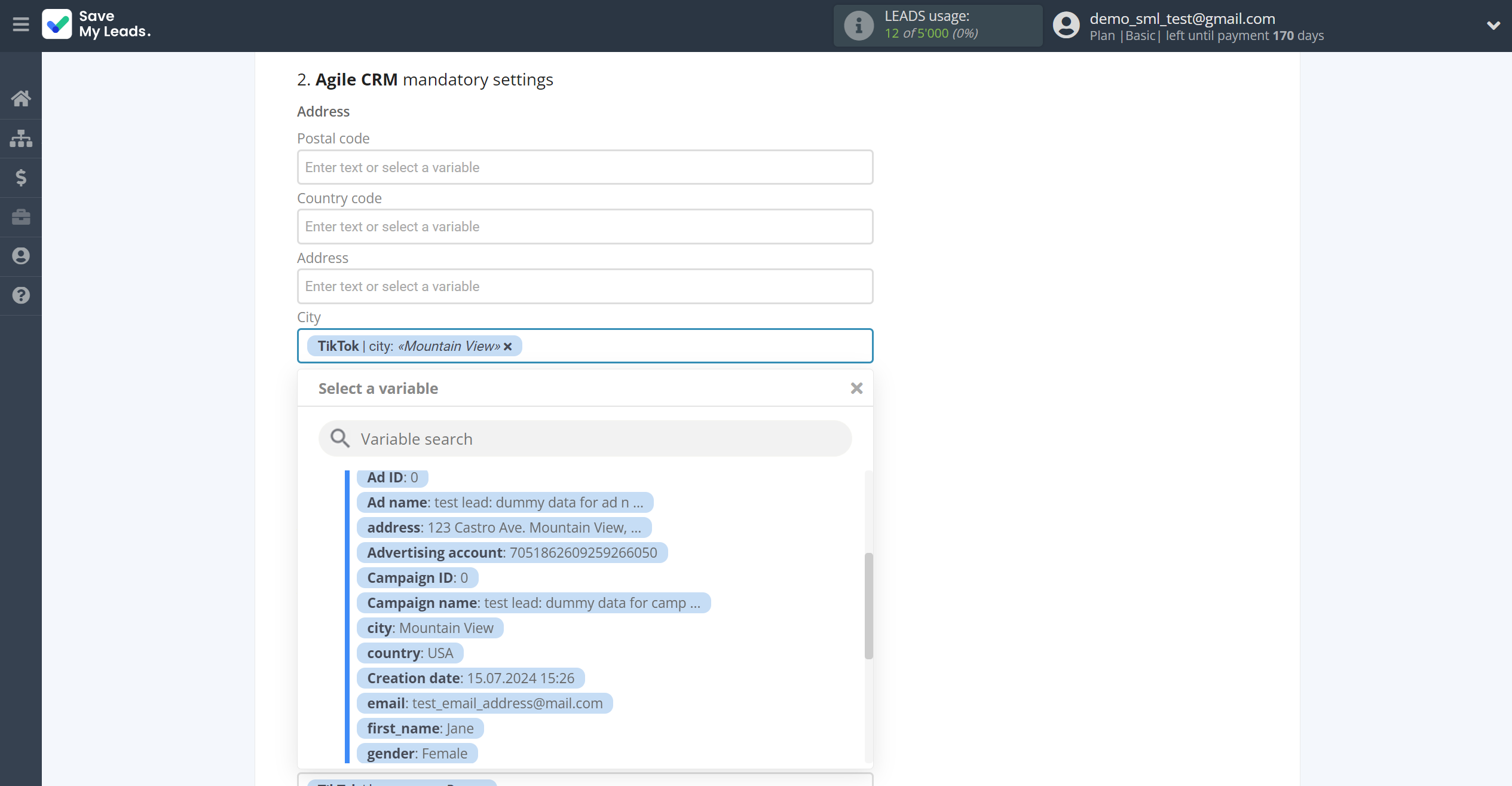 How to Connect TikTok with AgileCRM Create Contacts | Assigning fields How to Connect TikTok with AgileCRM Create Contacts | Assigning fields