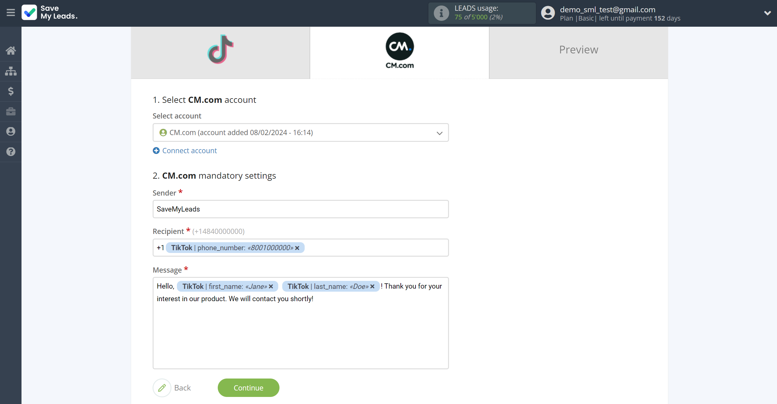 How to Connect TikTok with CM.com | Assigning fields How to Connect TikTok with CM.com | Assigning fields