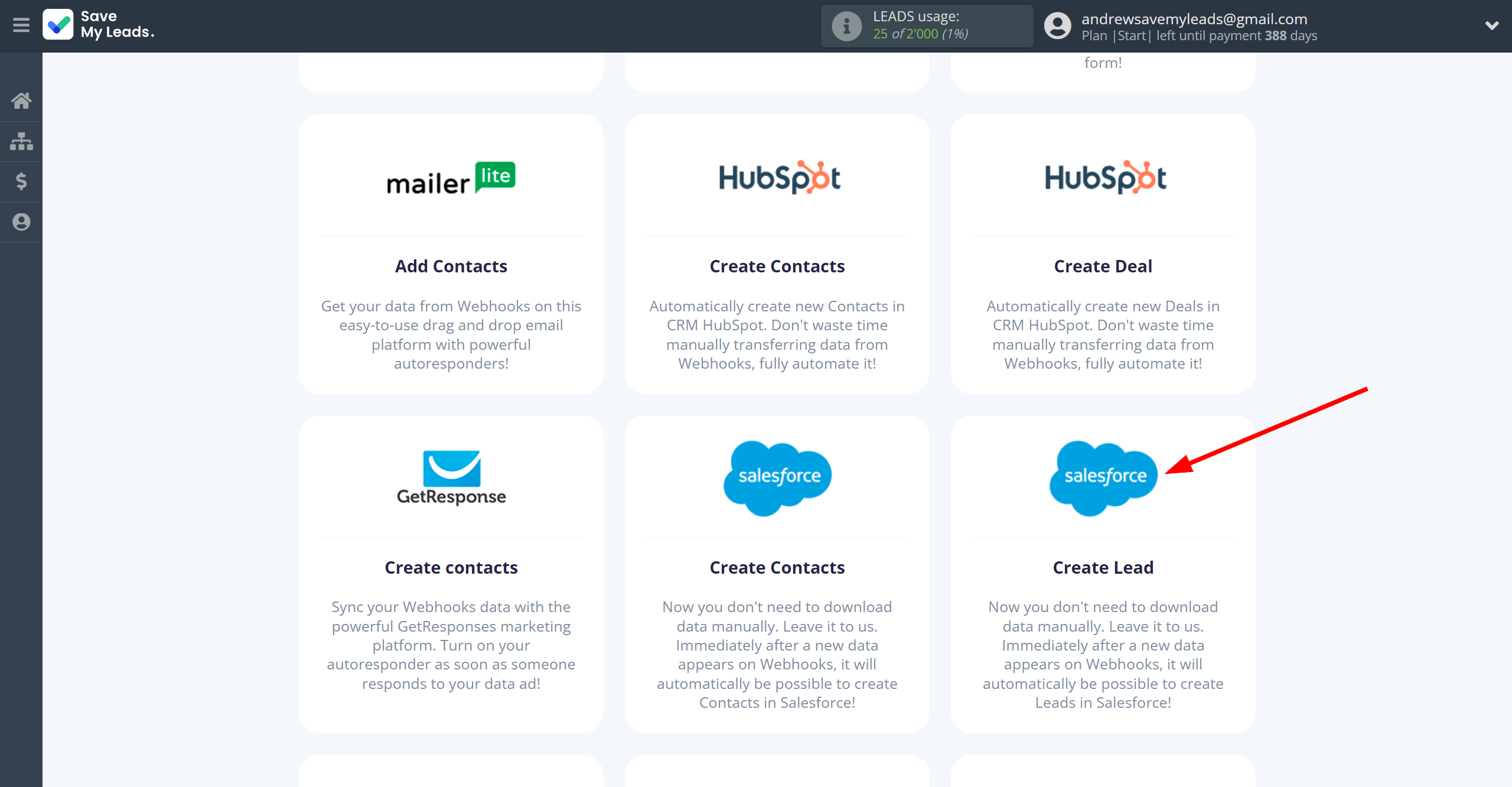 How to Connect Webhooks with Salesforce CRM Create Lead | Data Destination system selection How to Connect Webhooks with Salesforce CRM Create Lead | Data Destination system selection
