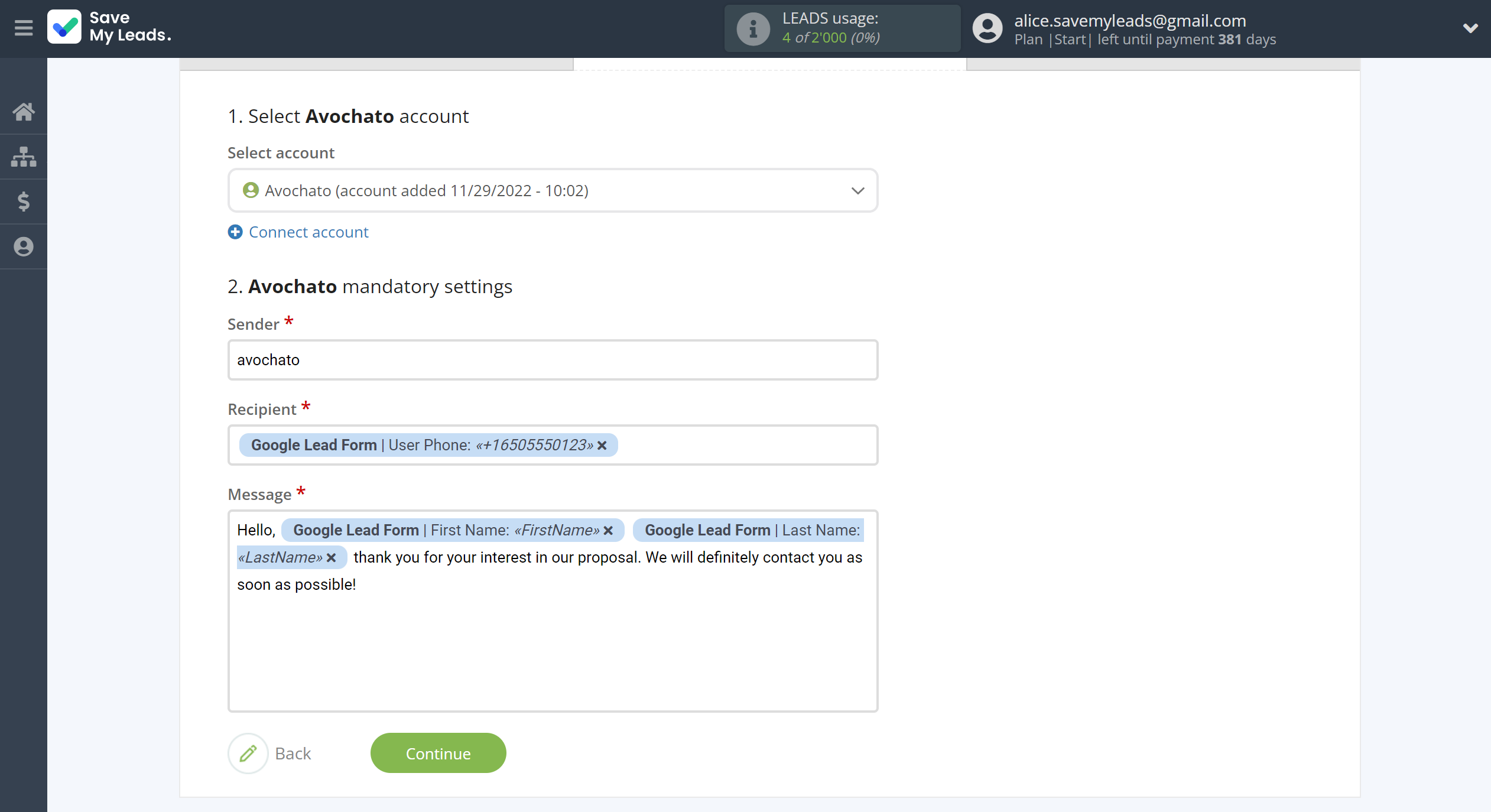 How to Connect Google Lead Form with Avochato | Assigning fields How to Connect Google Lead Form with Avochato | Assigning fields
