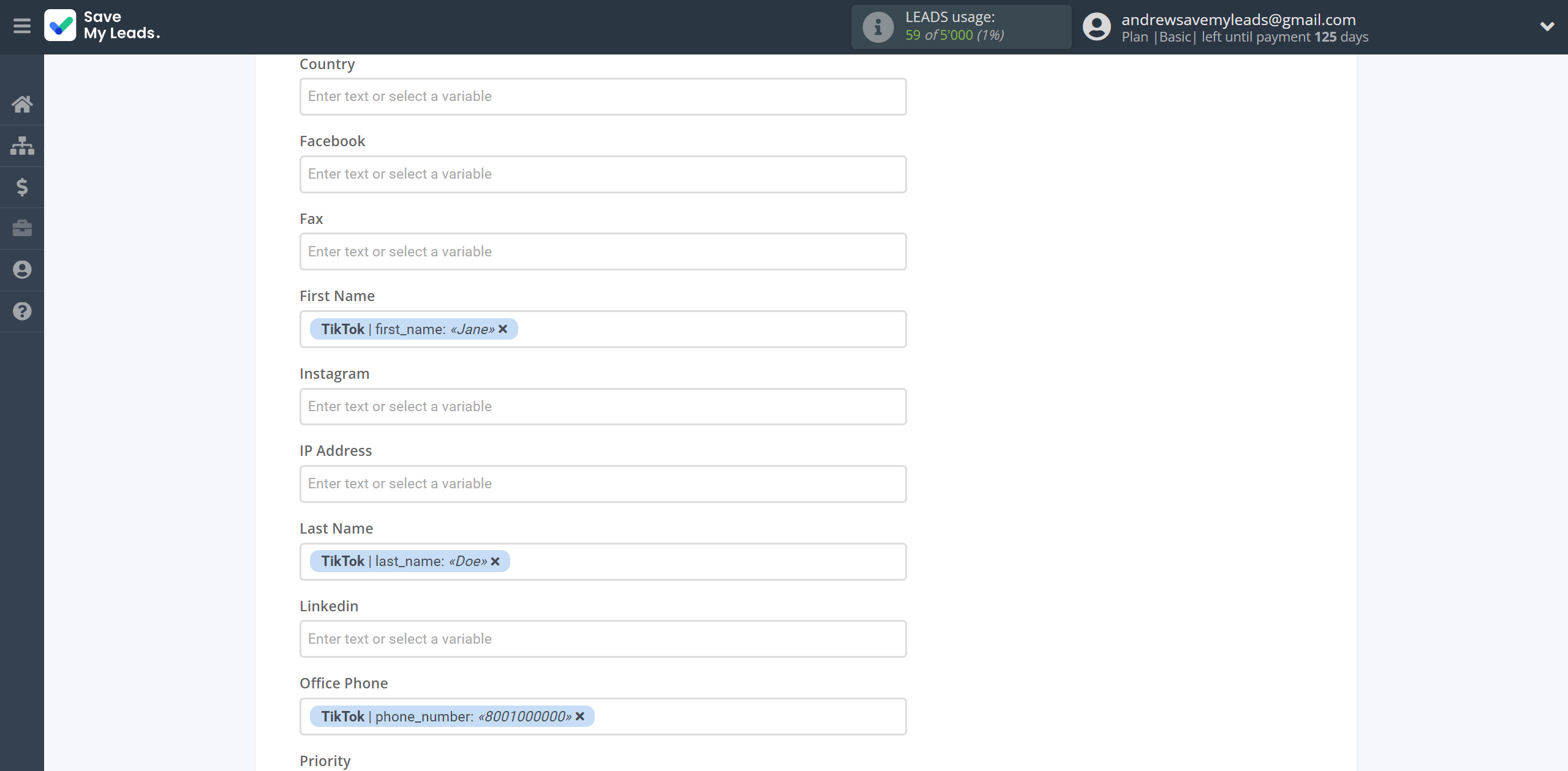How to Connect TikTok with Ontraport | Assigning fields How to Connect TikTok with Ontraport | Assigning fields