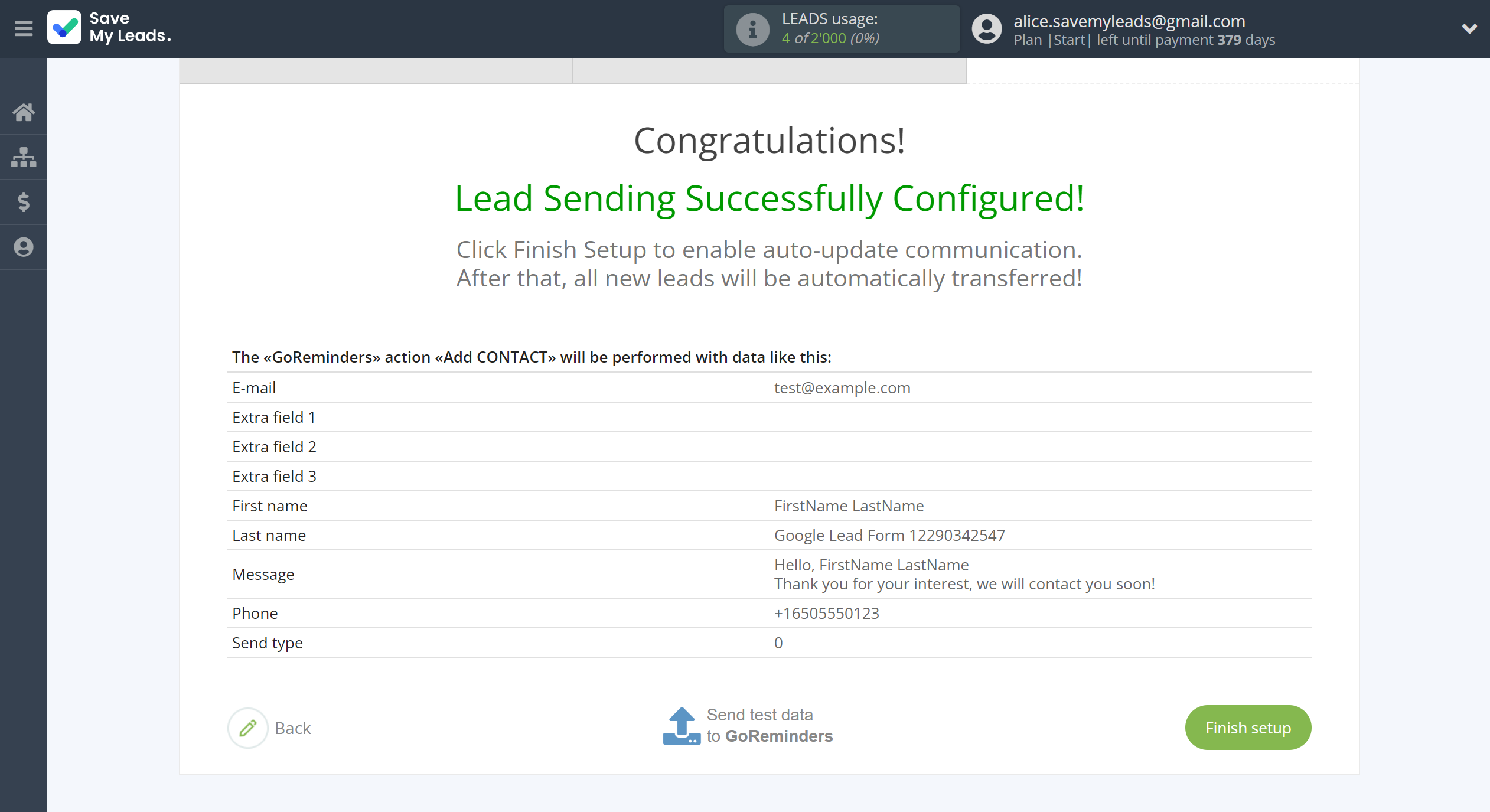 How to Connect Google Lead Form with GoReminders | Test data How to Connect Google Lead Form with GoReminders | Test data
