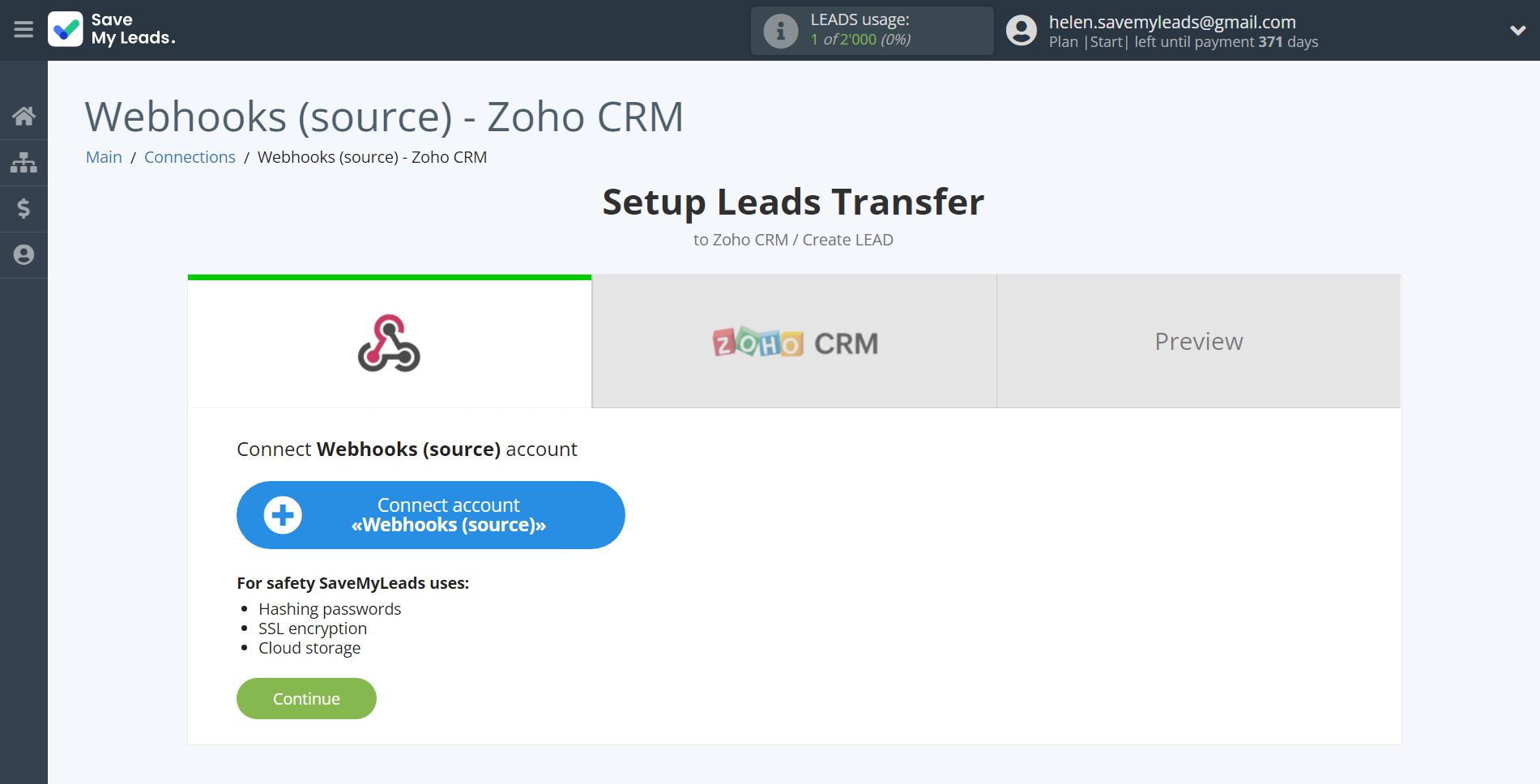 How to Connect Webhooks with Zoho CRM Create Leads | Data Source account How to Connect Webhooks with Zoho CRM Create Leads | Data Source account