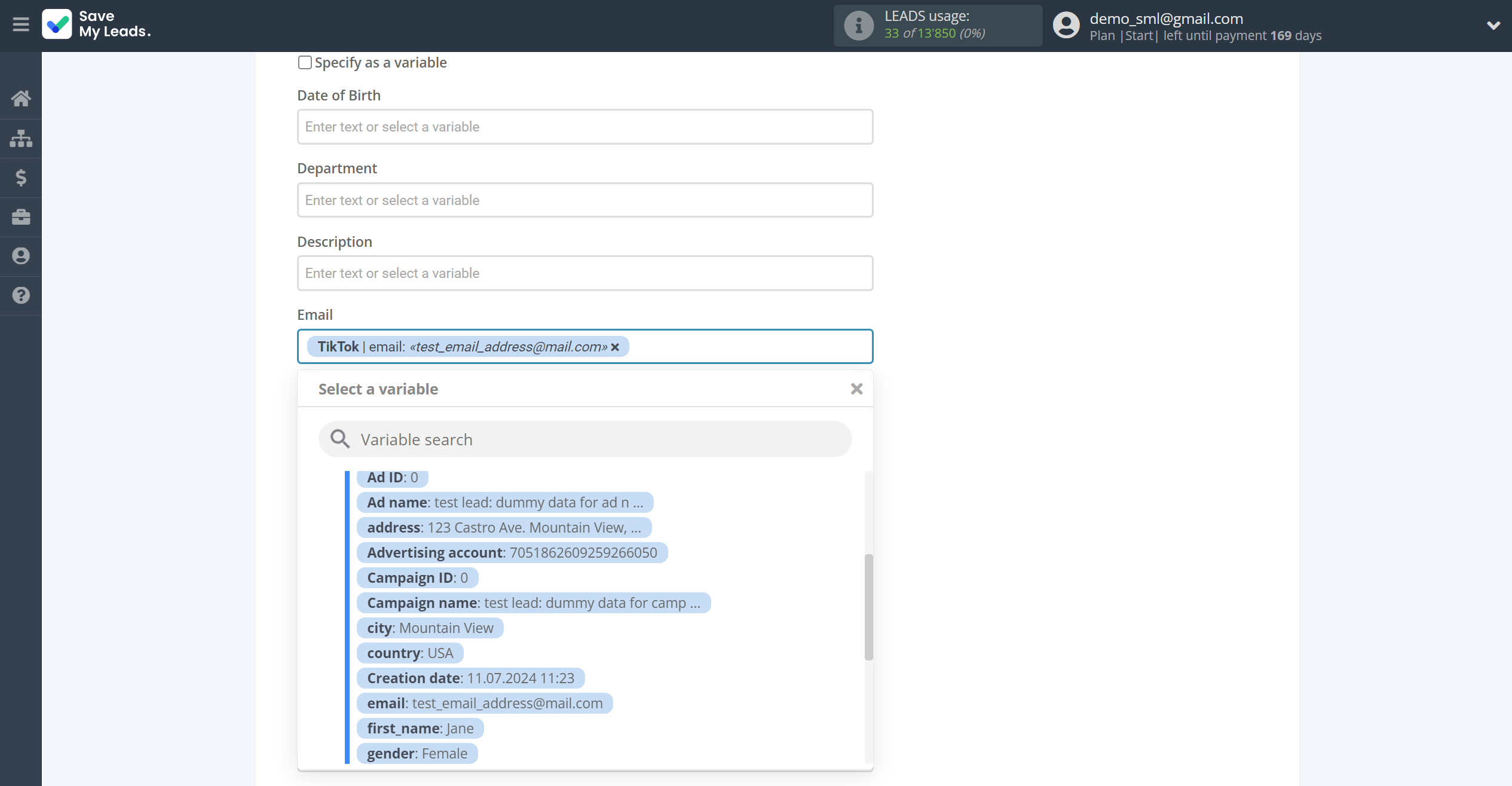 How to Connect TikTok with Zoho CRM Create Contacts | Assigning fields How to Connect TikTok with Zoho CRM Create Contacts | Assigning fields