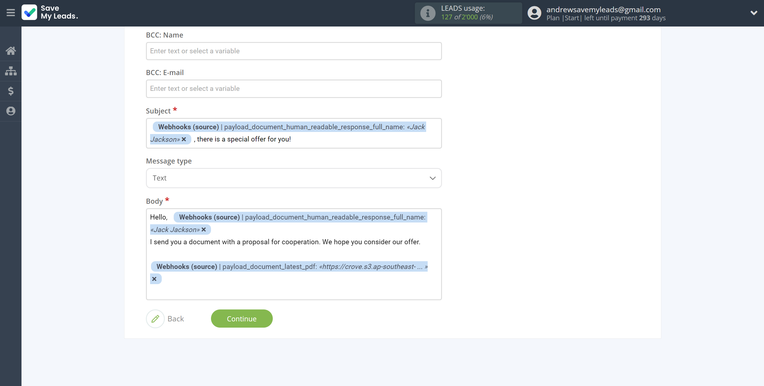 How to Connect Webhooks with Gmail | Assigning fields How to Connect Webhooks with Gmail | Assigning fields