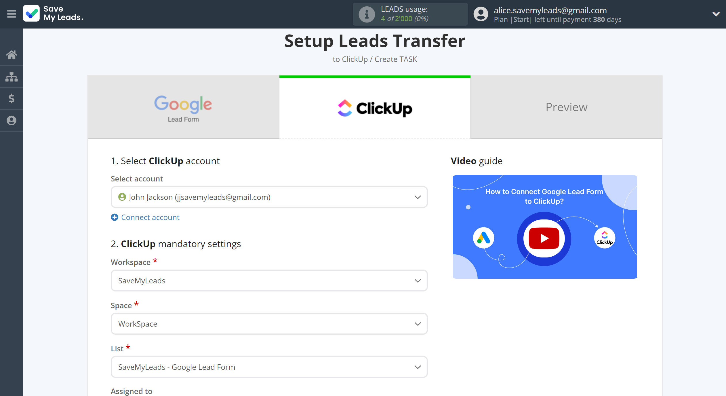 How to Connect Google Lead Form with ClickUp | Assigning fields How to Connect Google Lead Form with ClickUp | Assigning fields